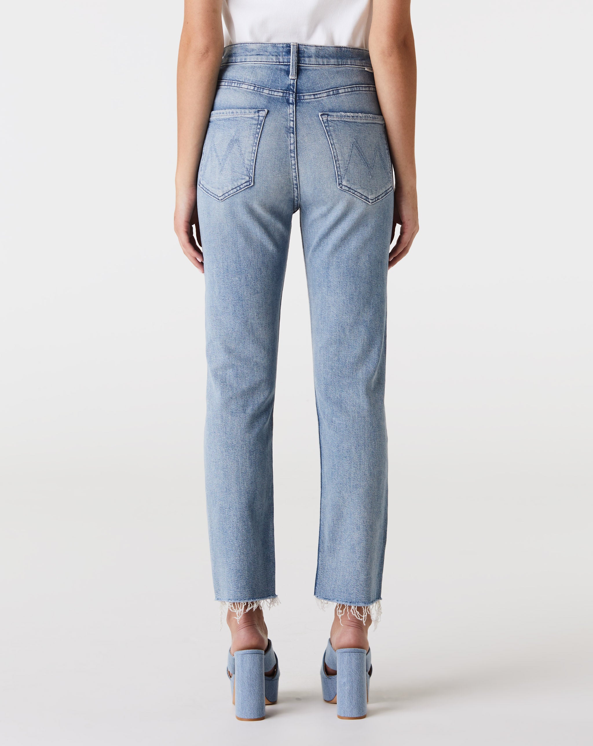 High Waisted Rider Ankle Fray