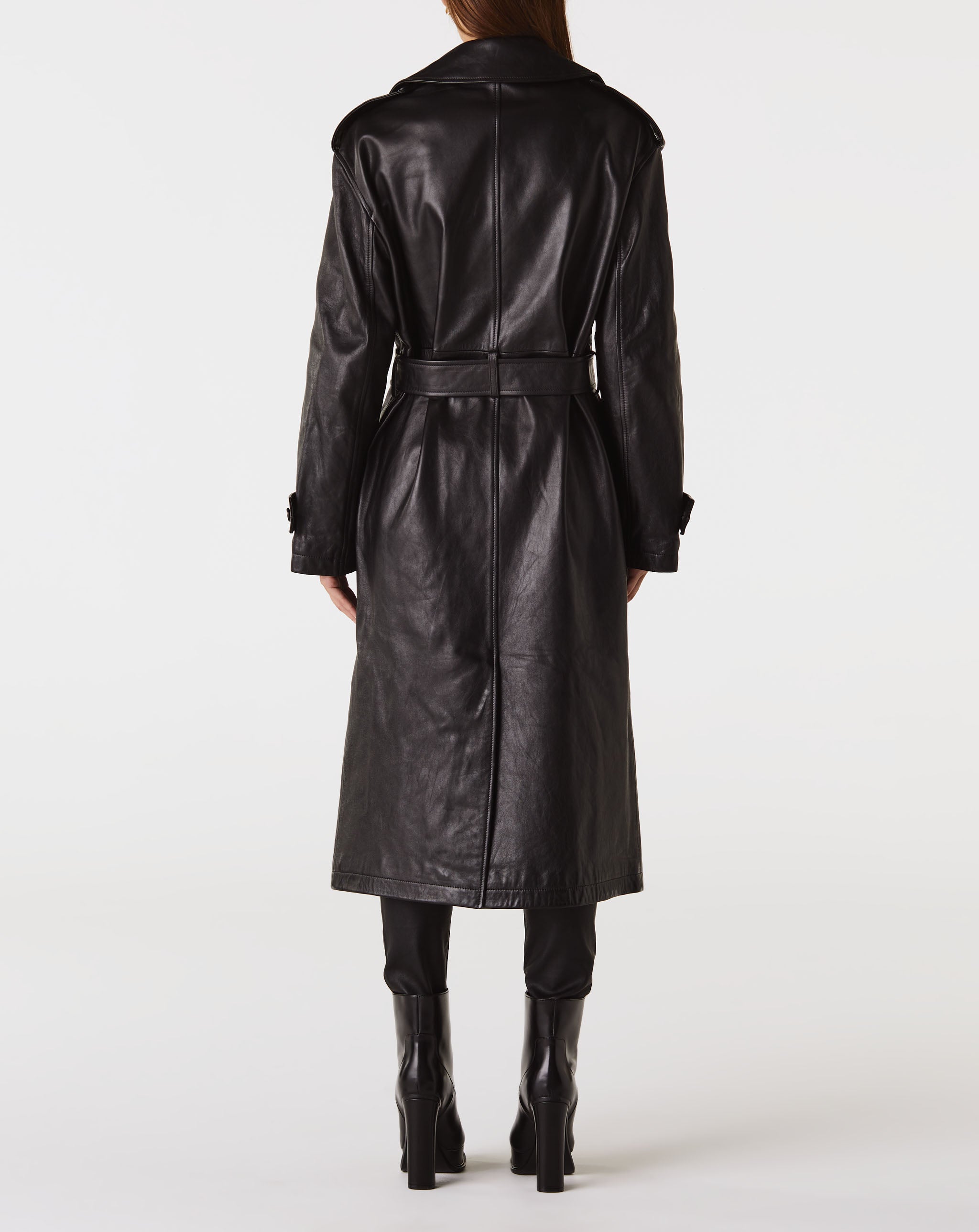Oversized Leather Trench