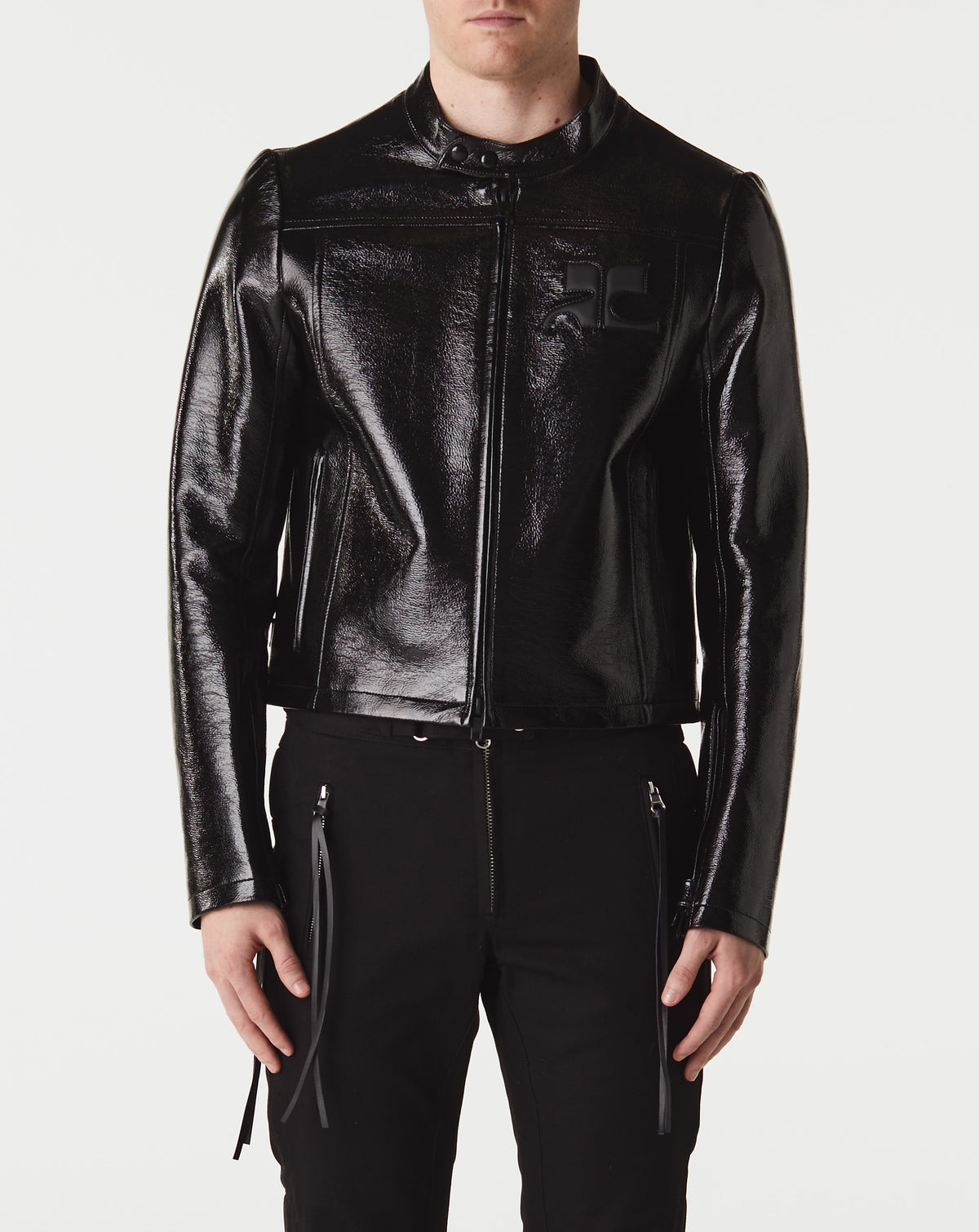 Iconic Vinyl Biker Jacket