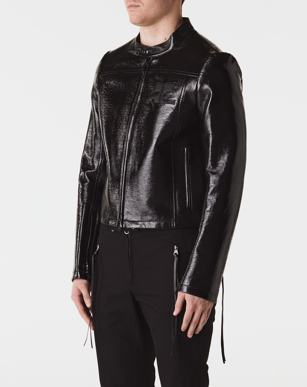 Iconic Vinyl Biker Jacket