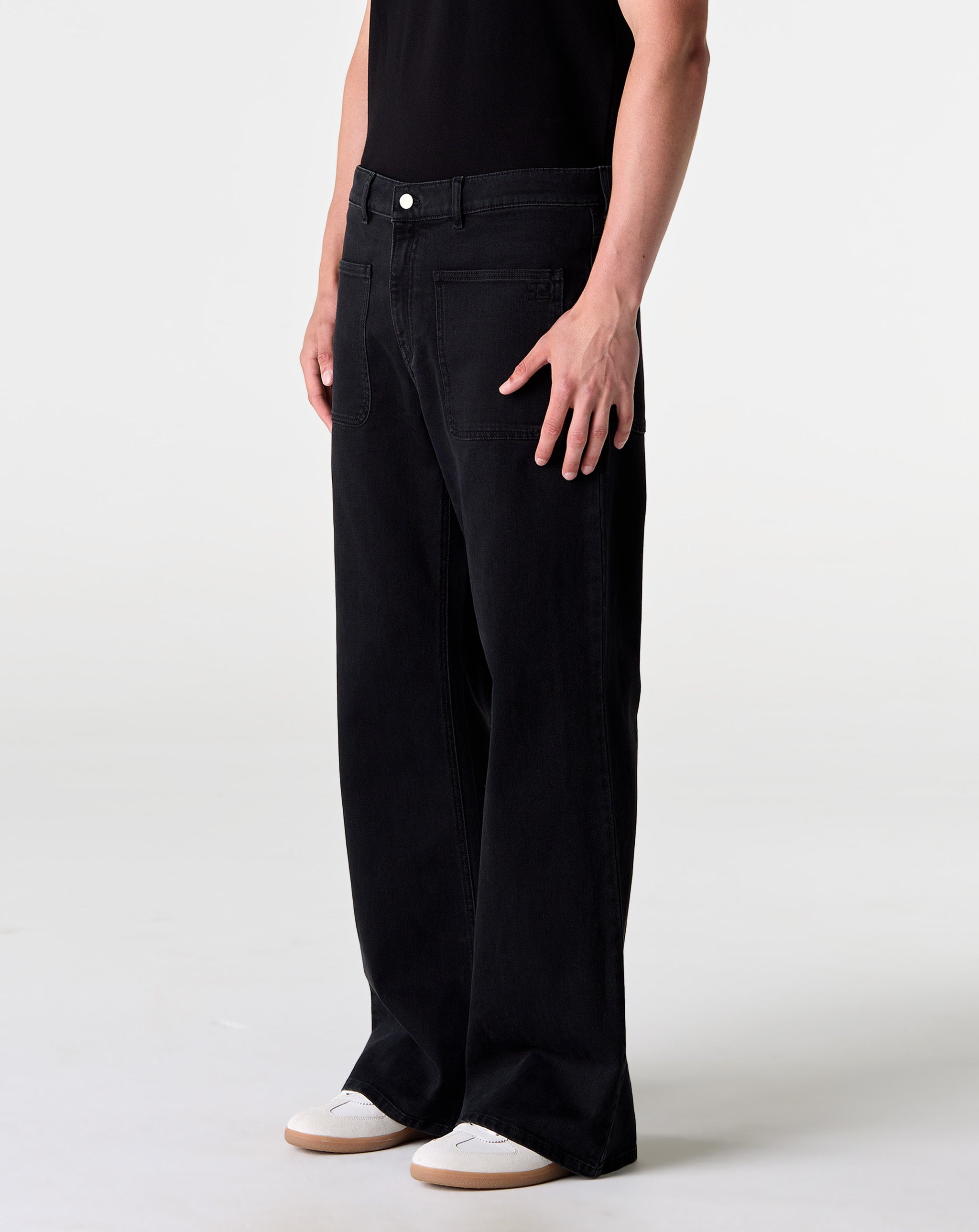 2Pkt Denim Baggy Pants