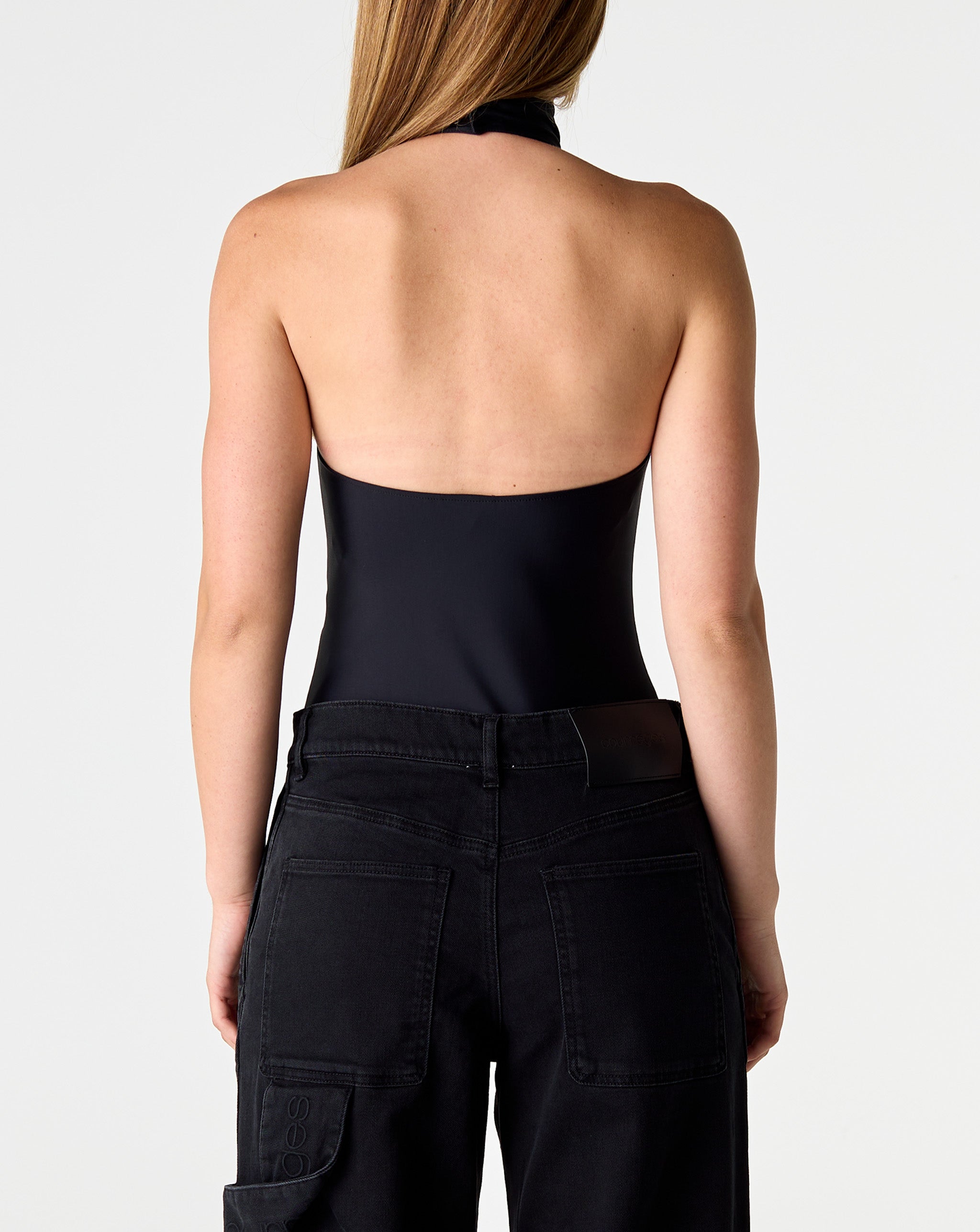 Buckle Tech Crepe Bodysuit