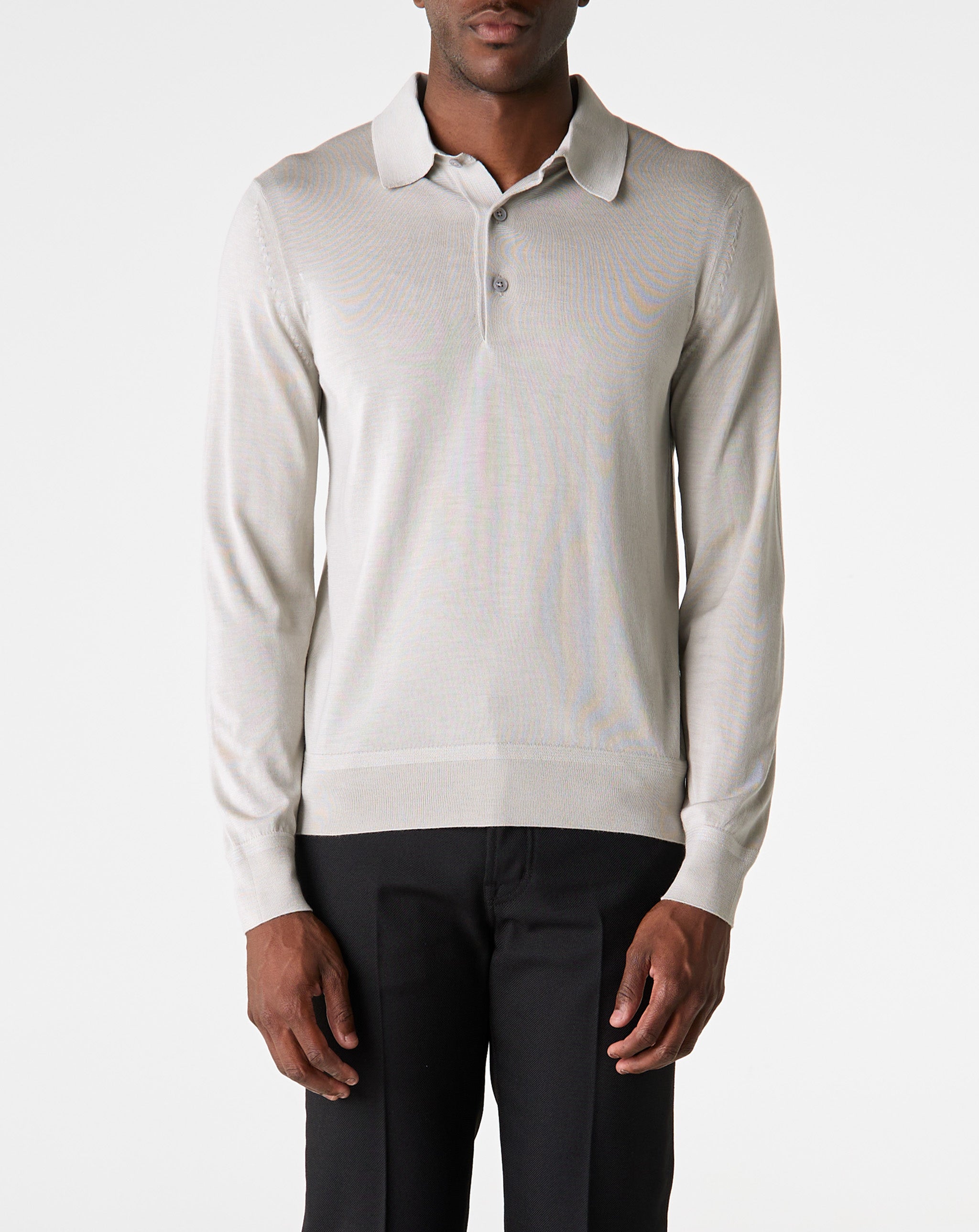 Fine Gauge Cashemere L/S Polo