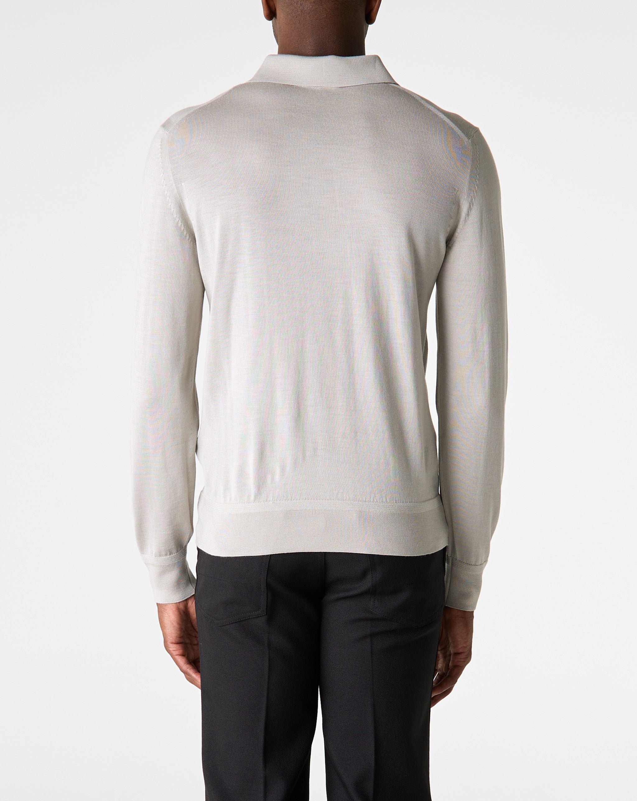 Fine Gauge Cashemere L/S Polo