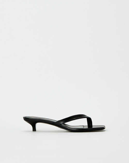 Leather Heeled Flip Flops