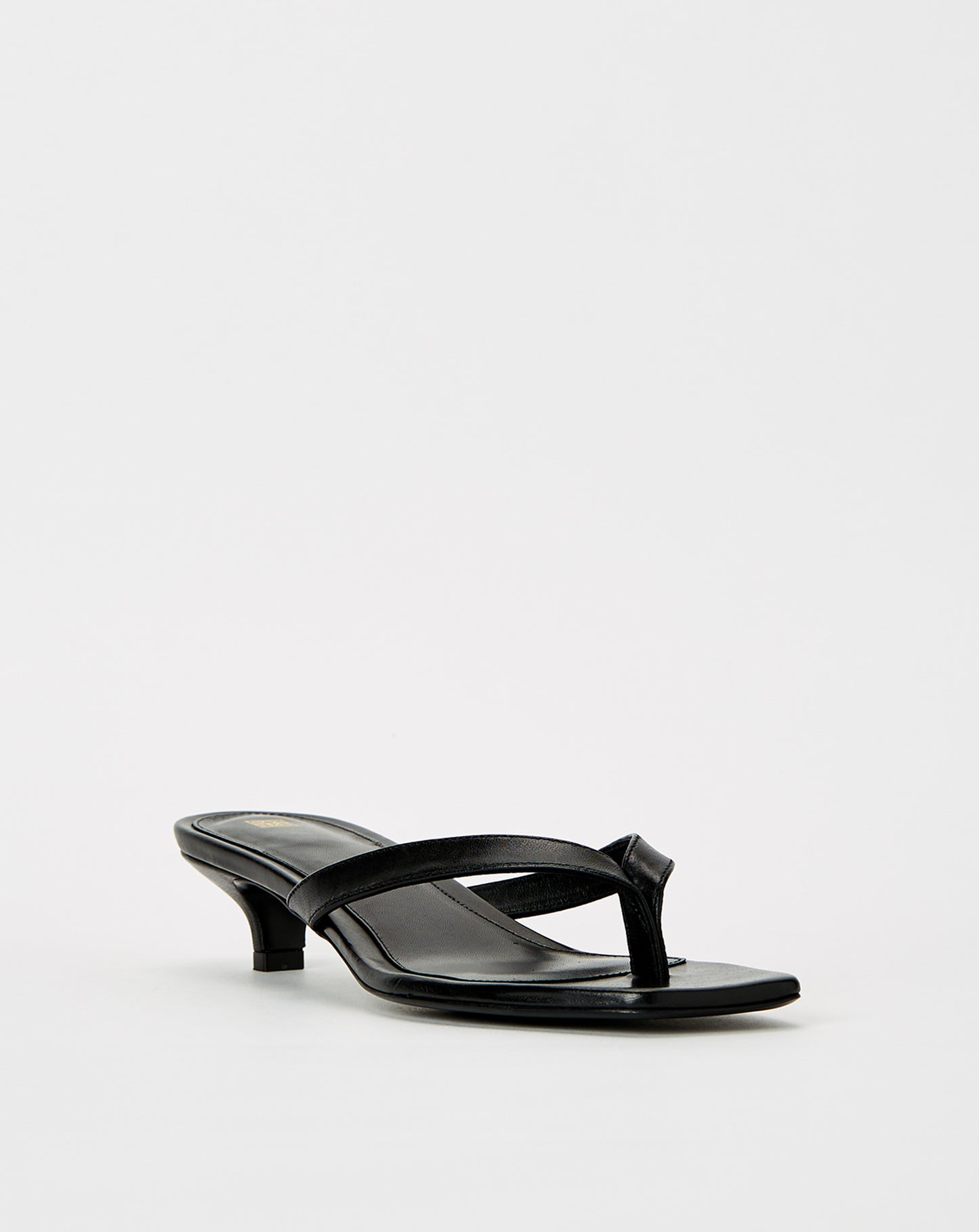 Leather Heeled Flip Flops