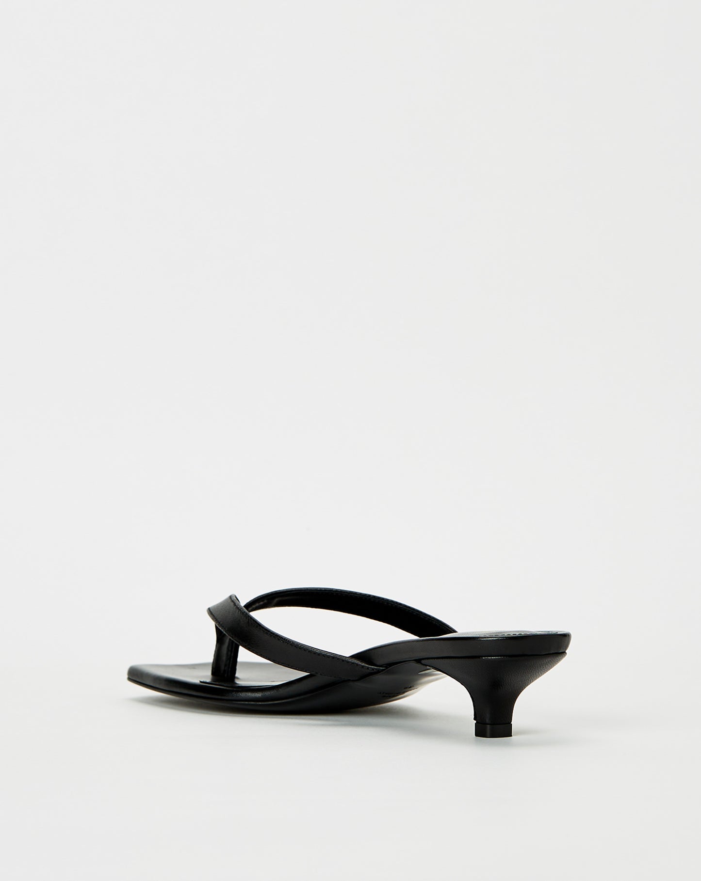 Leather Heeled Flip Flops