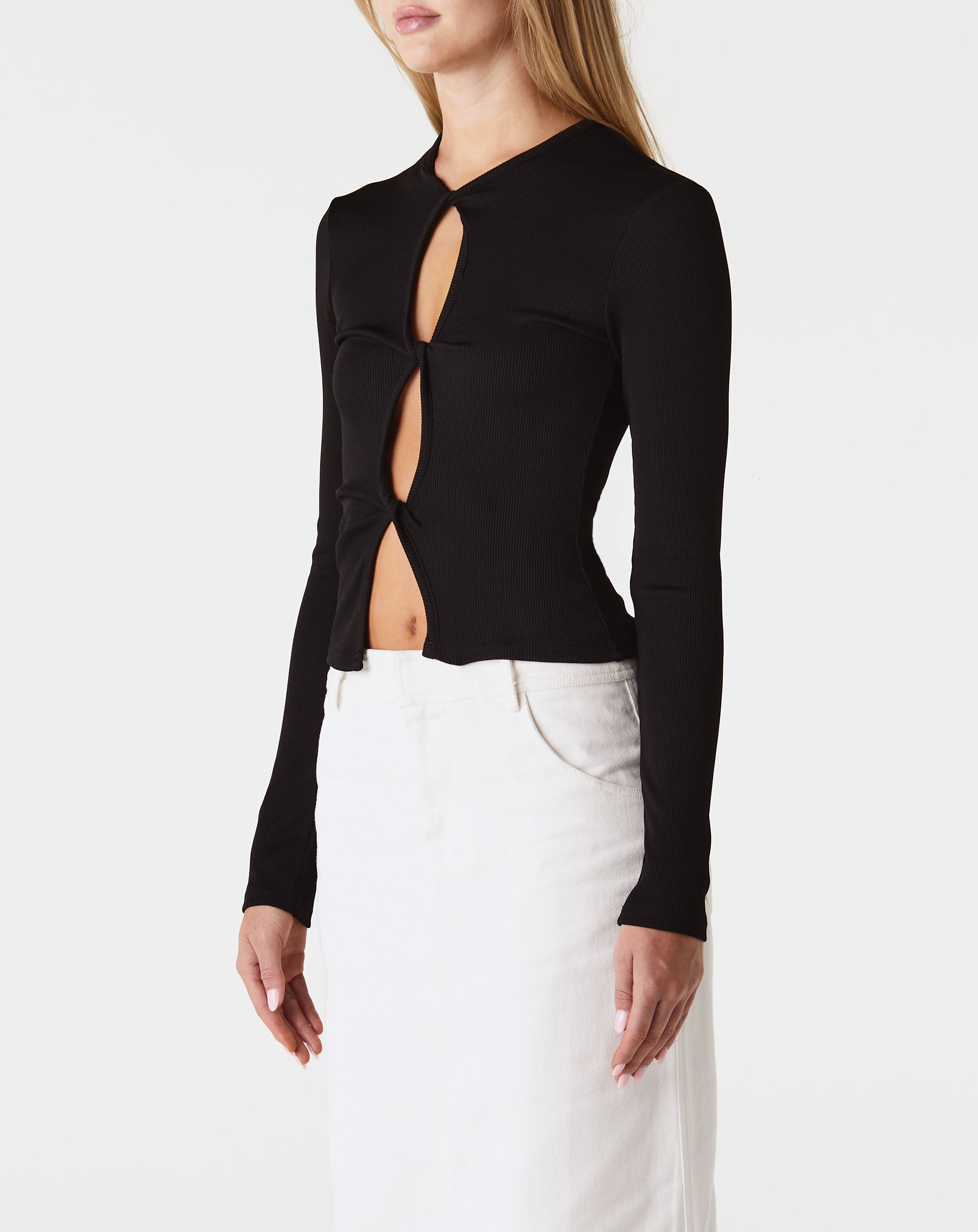 Open Twist Long Sleeve Top