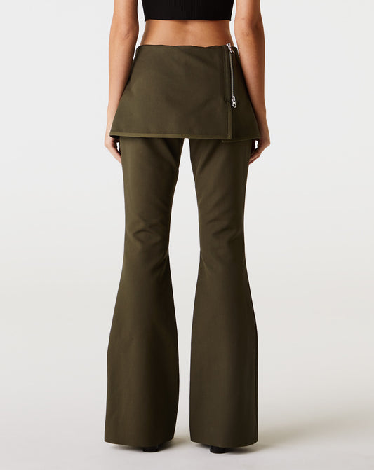 Modular Overskirt Cotton Bootcut Pants
