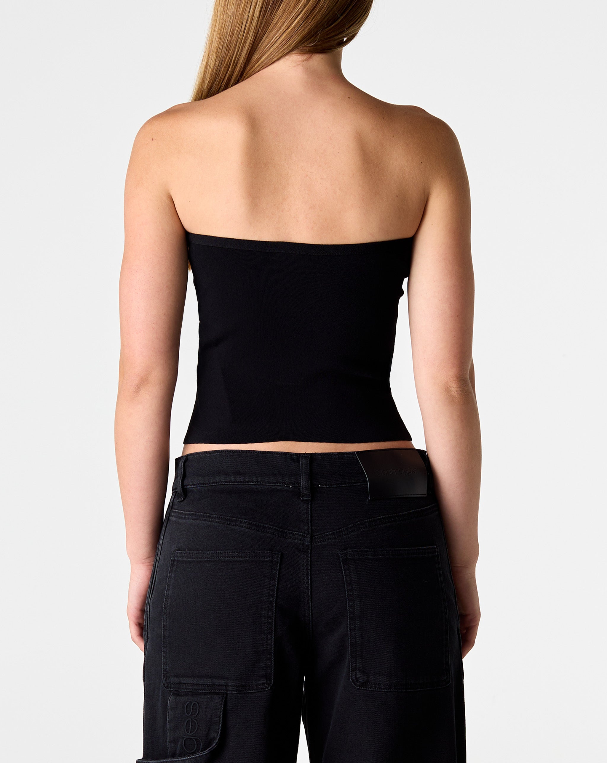Buckle Knit Bustier Top