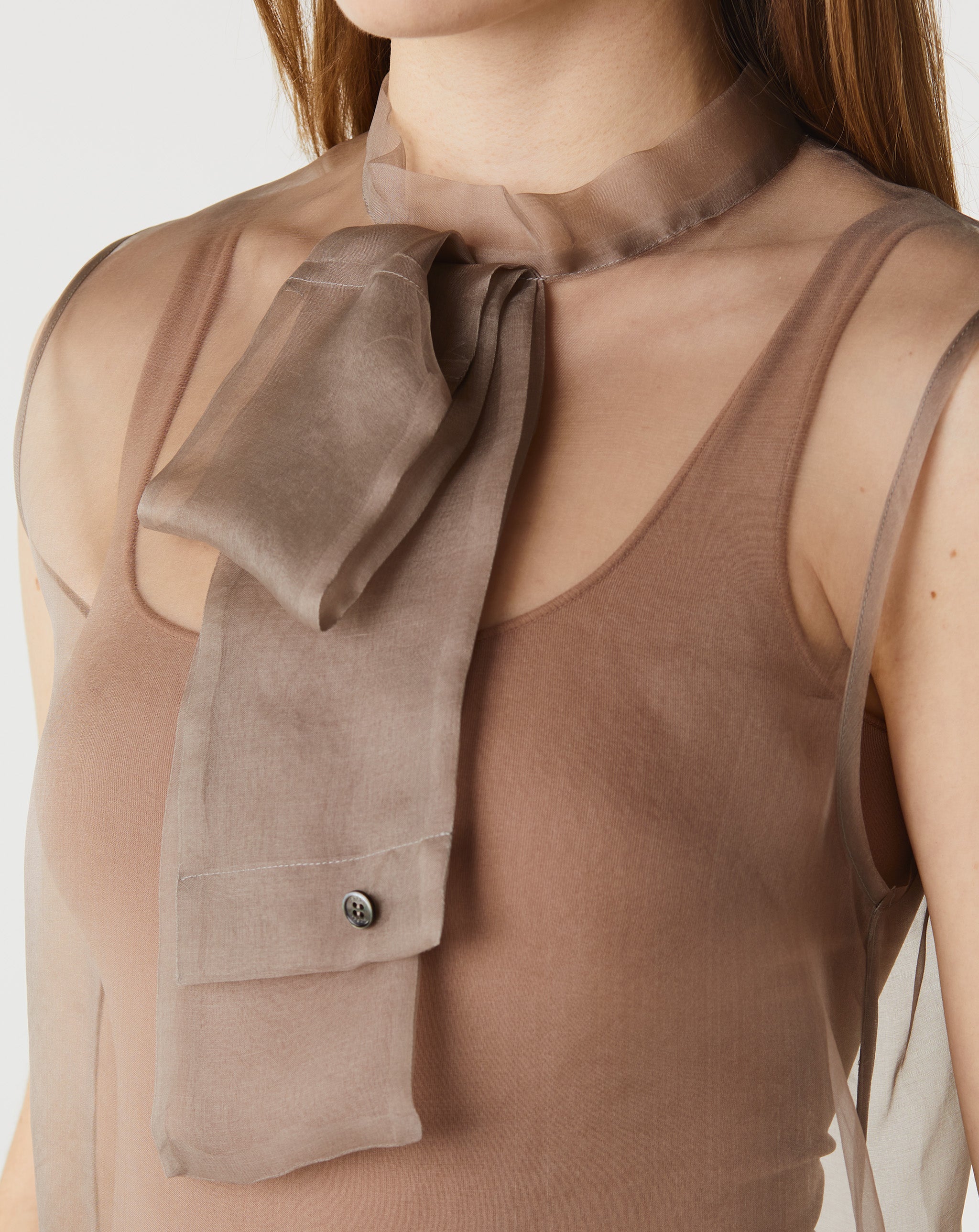 Silk Organdy Pullover