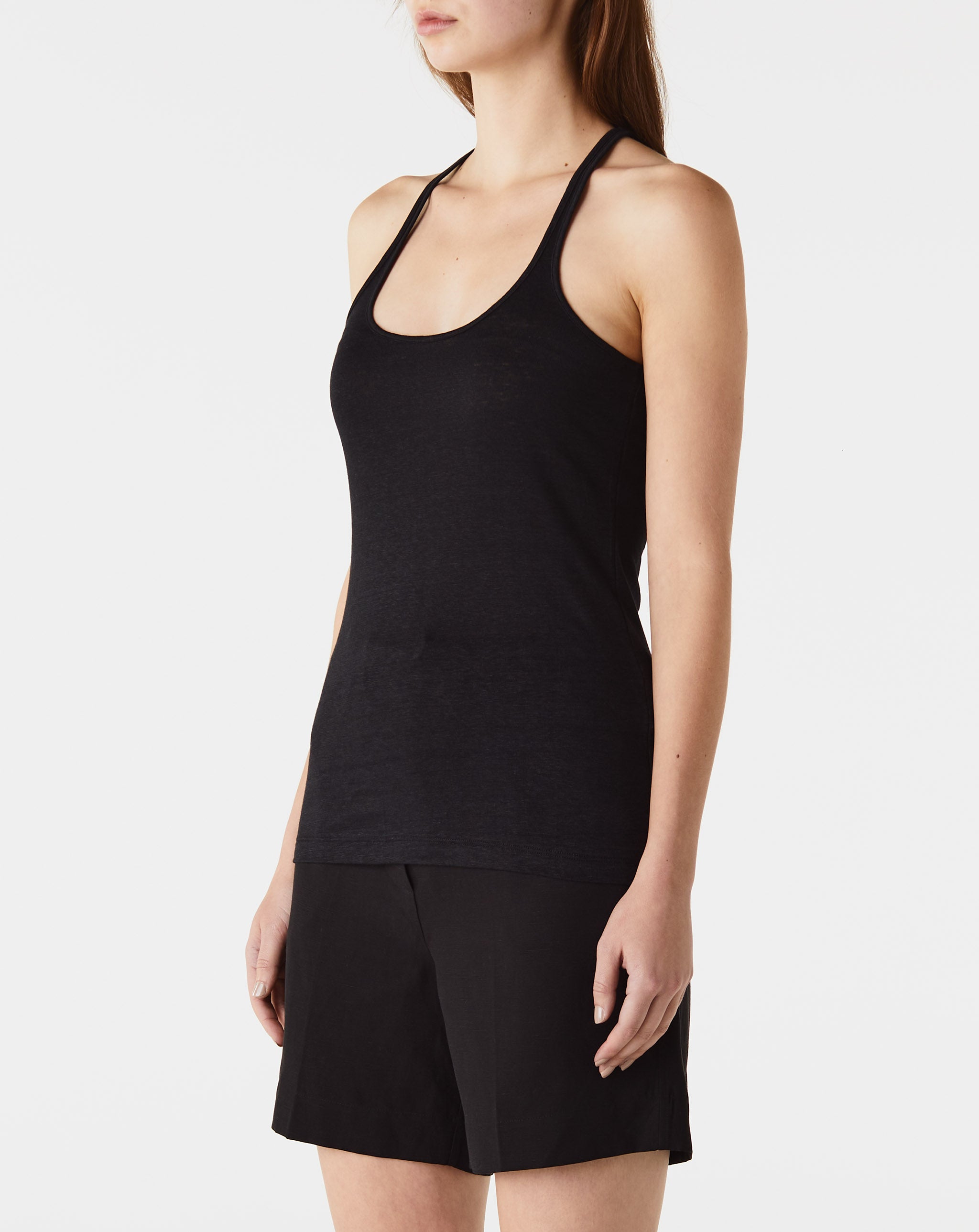 Scoop Neck Linen Tank Top