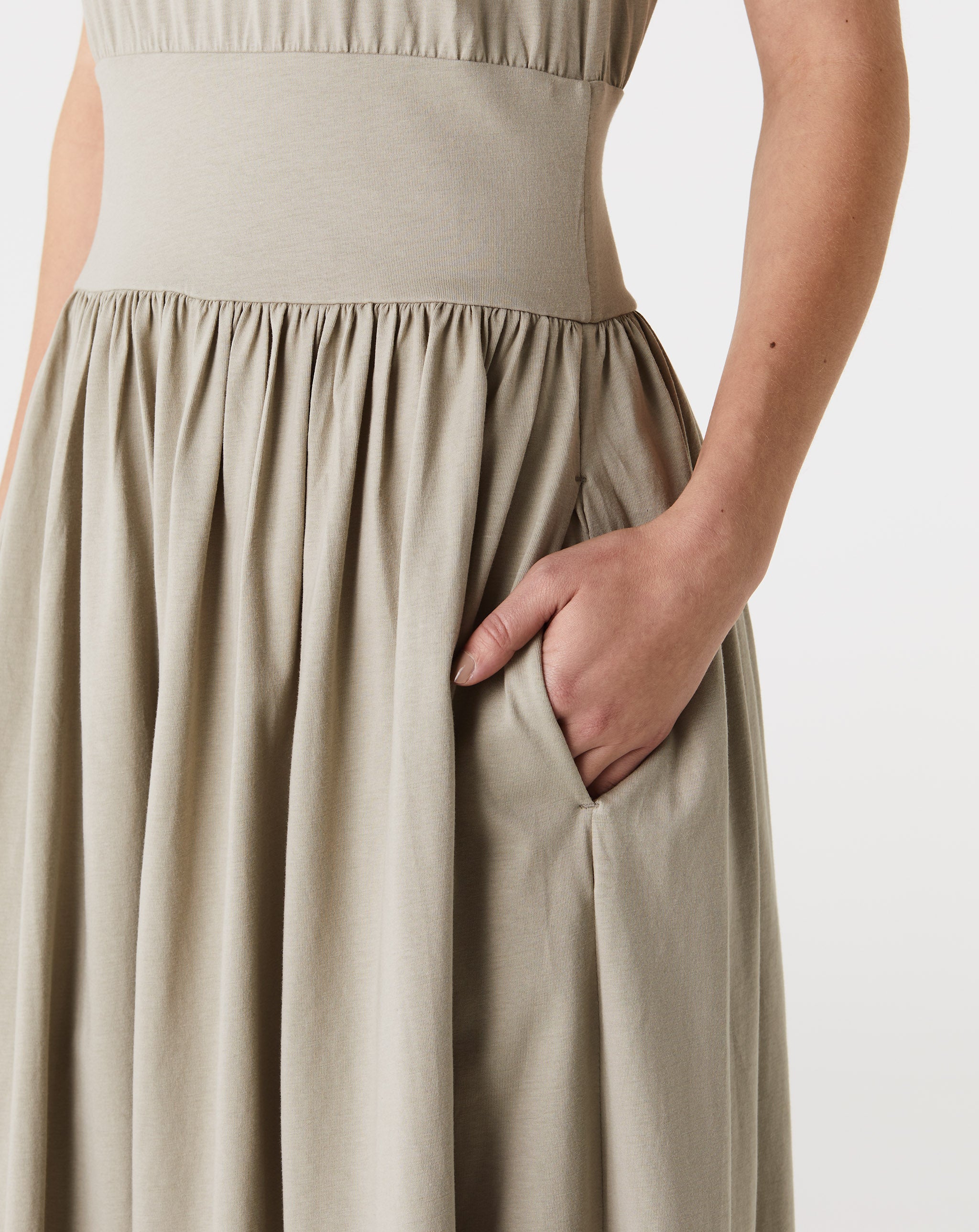 Sleeveless Cotton Tee Dress