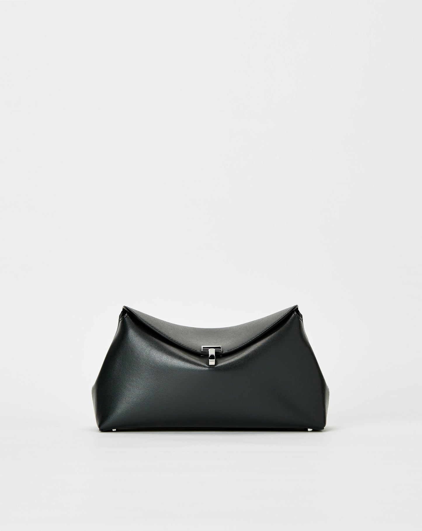 T-Lock Leather Clutch