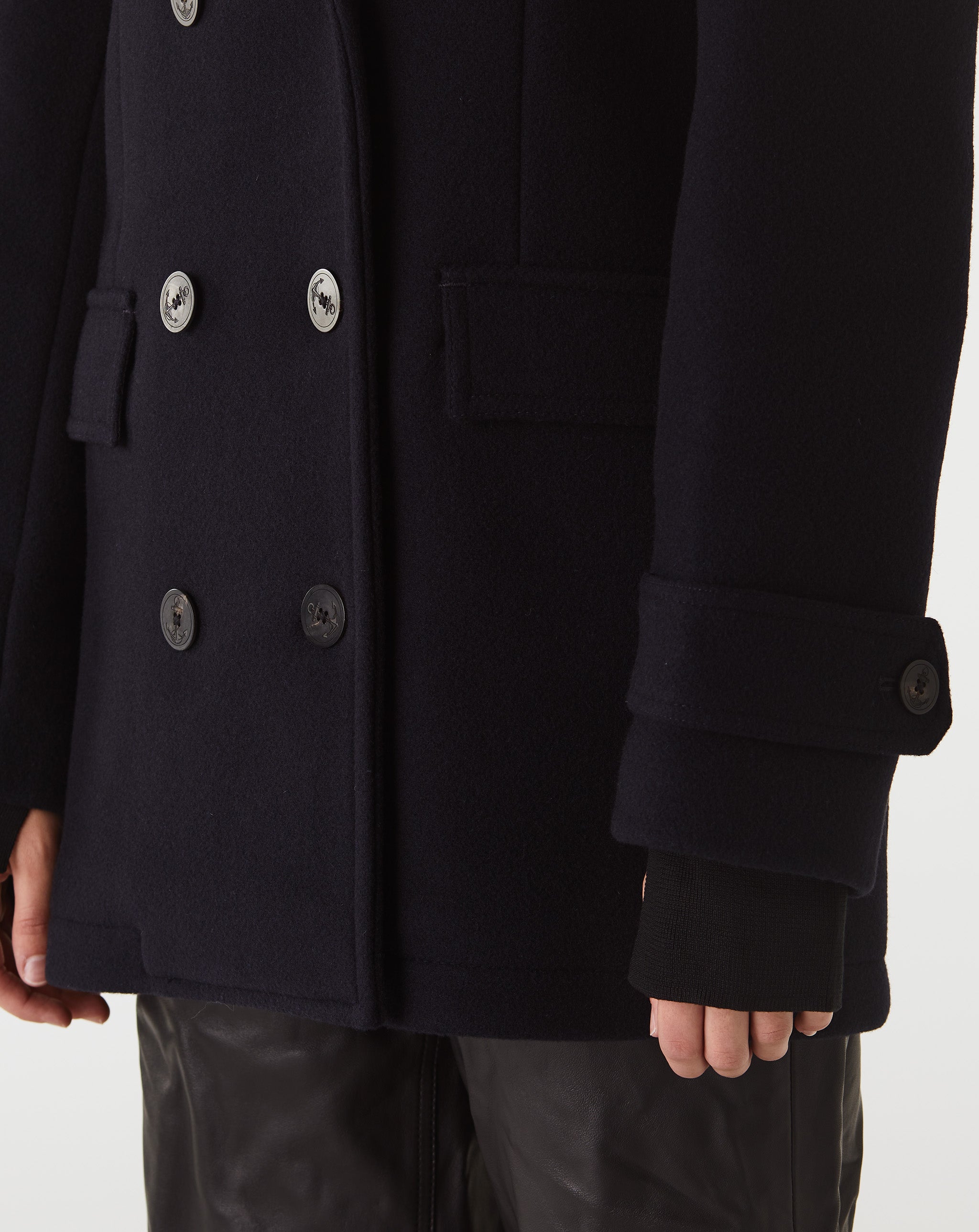 Soft Felted Wool Peacoat