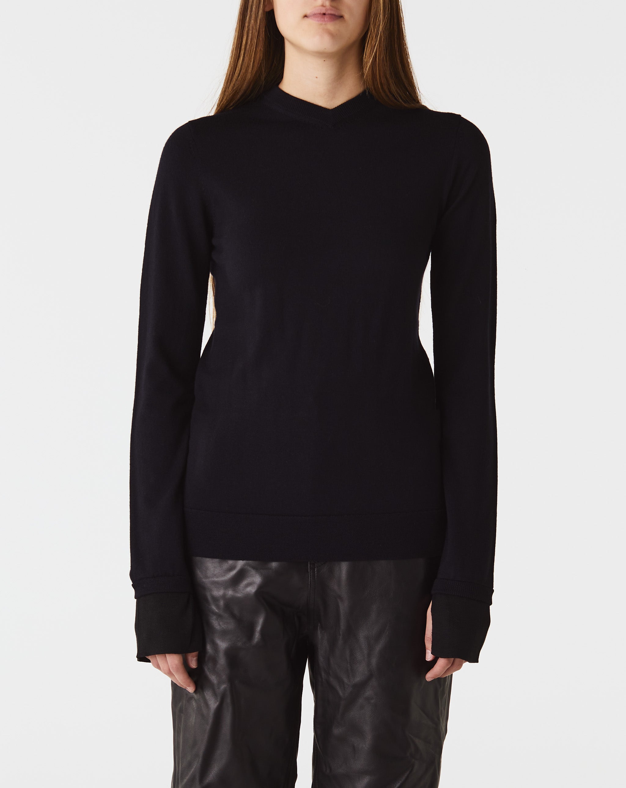 Two Tone V-Neck Knit