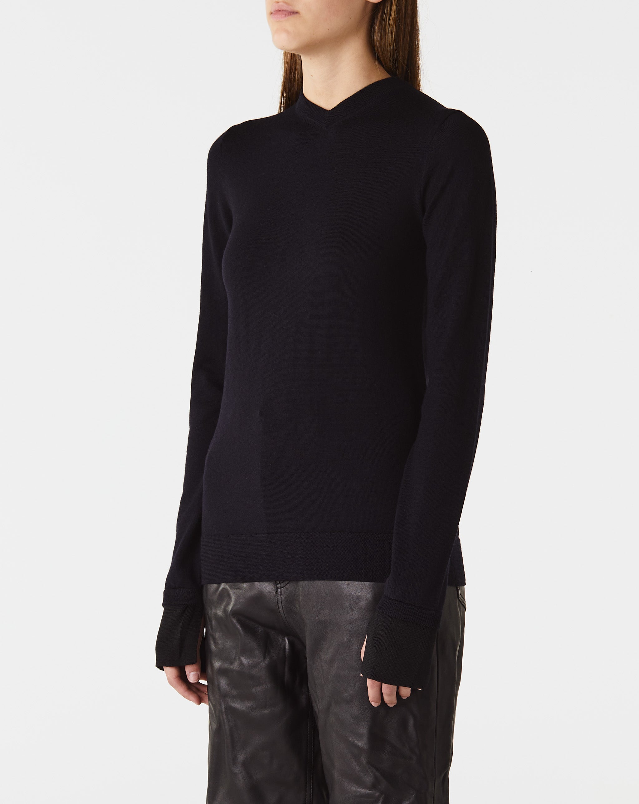 Two Tone V-Neck Knit