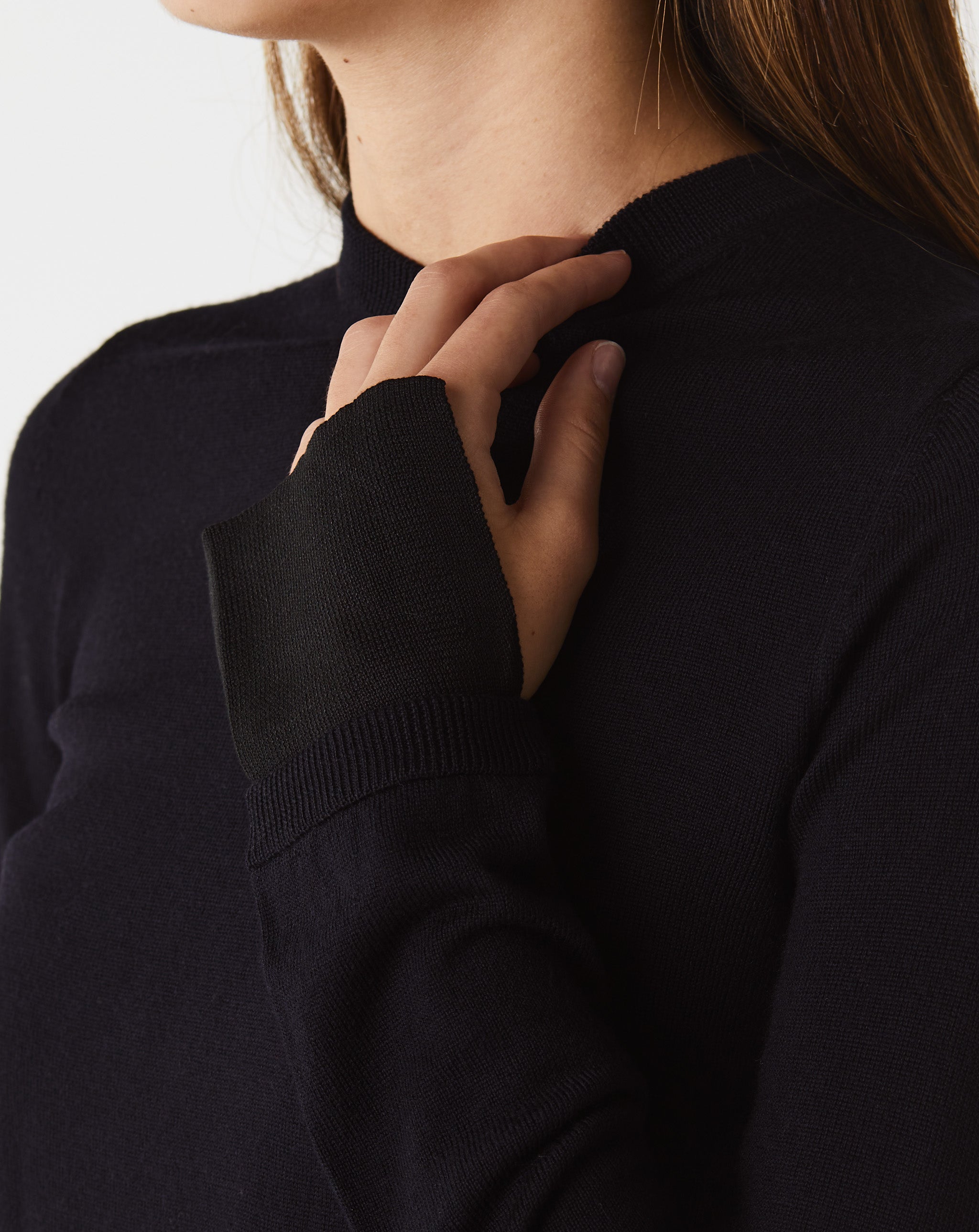 Two Tone V-Neck Knit