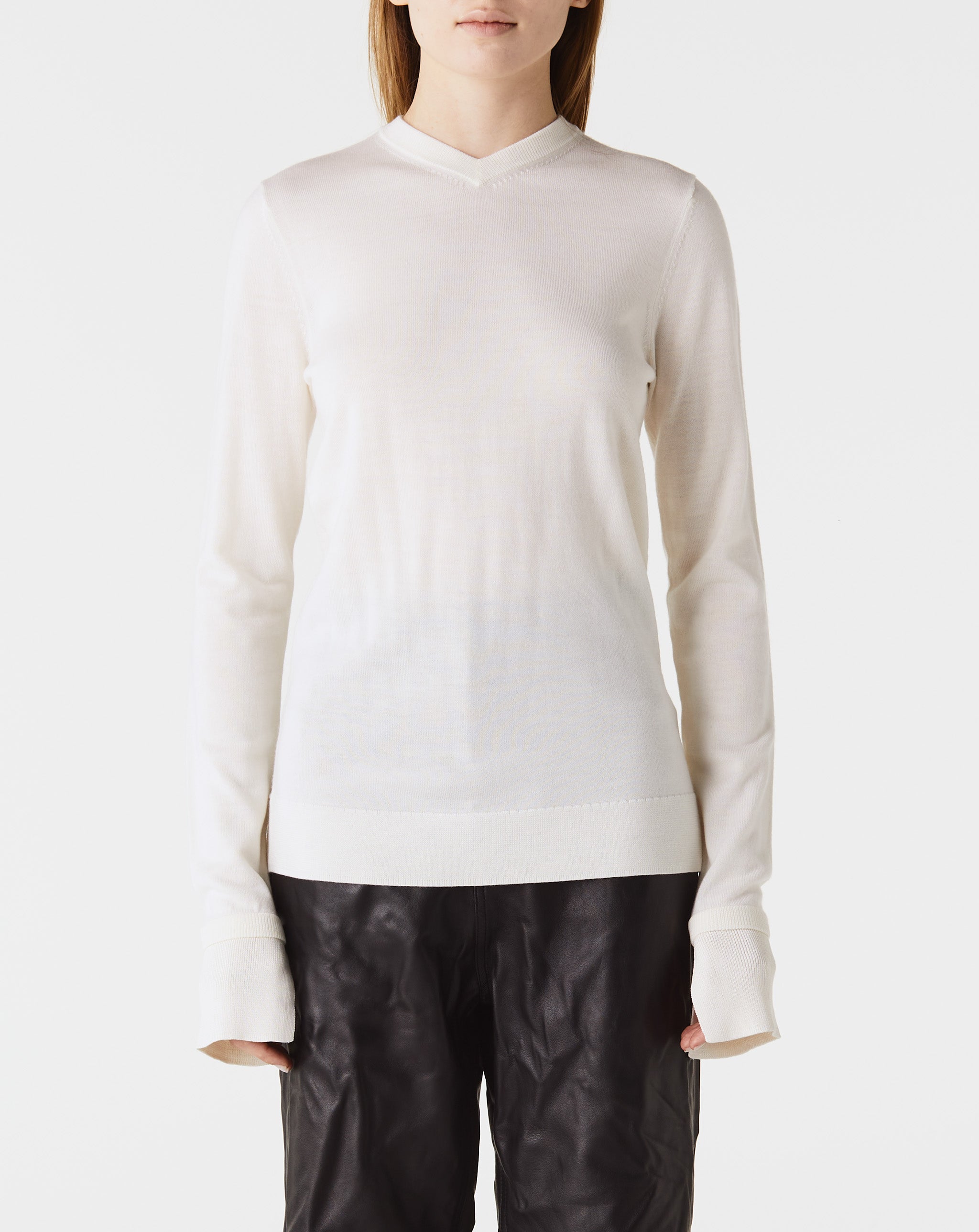 Two Tone V-Neck Knit