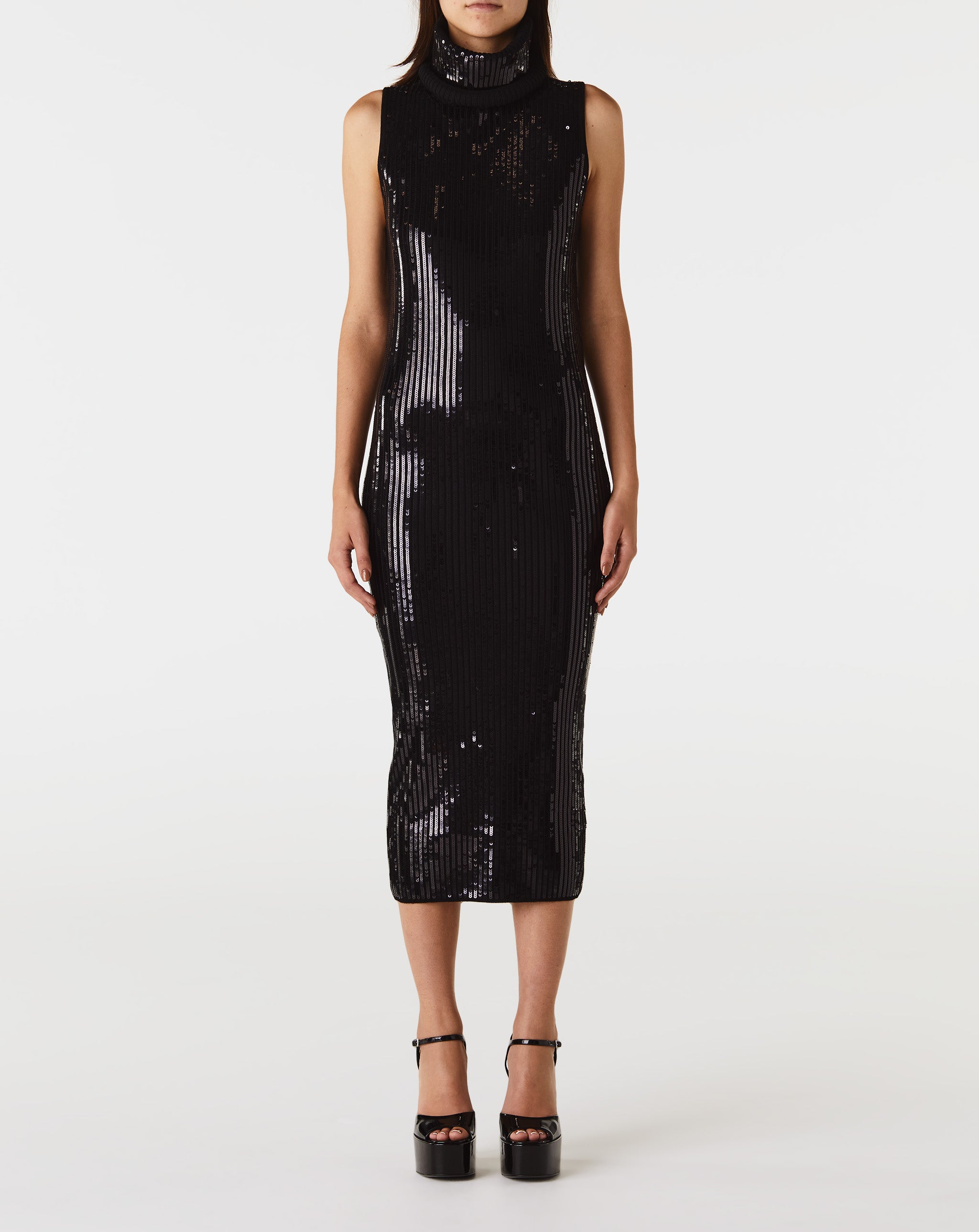 Sequins Knit Sleeveless Dress