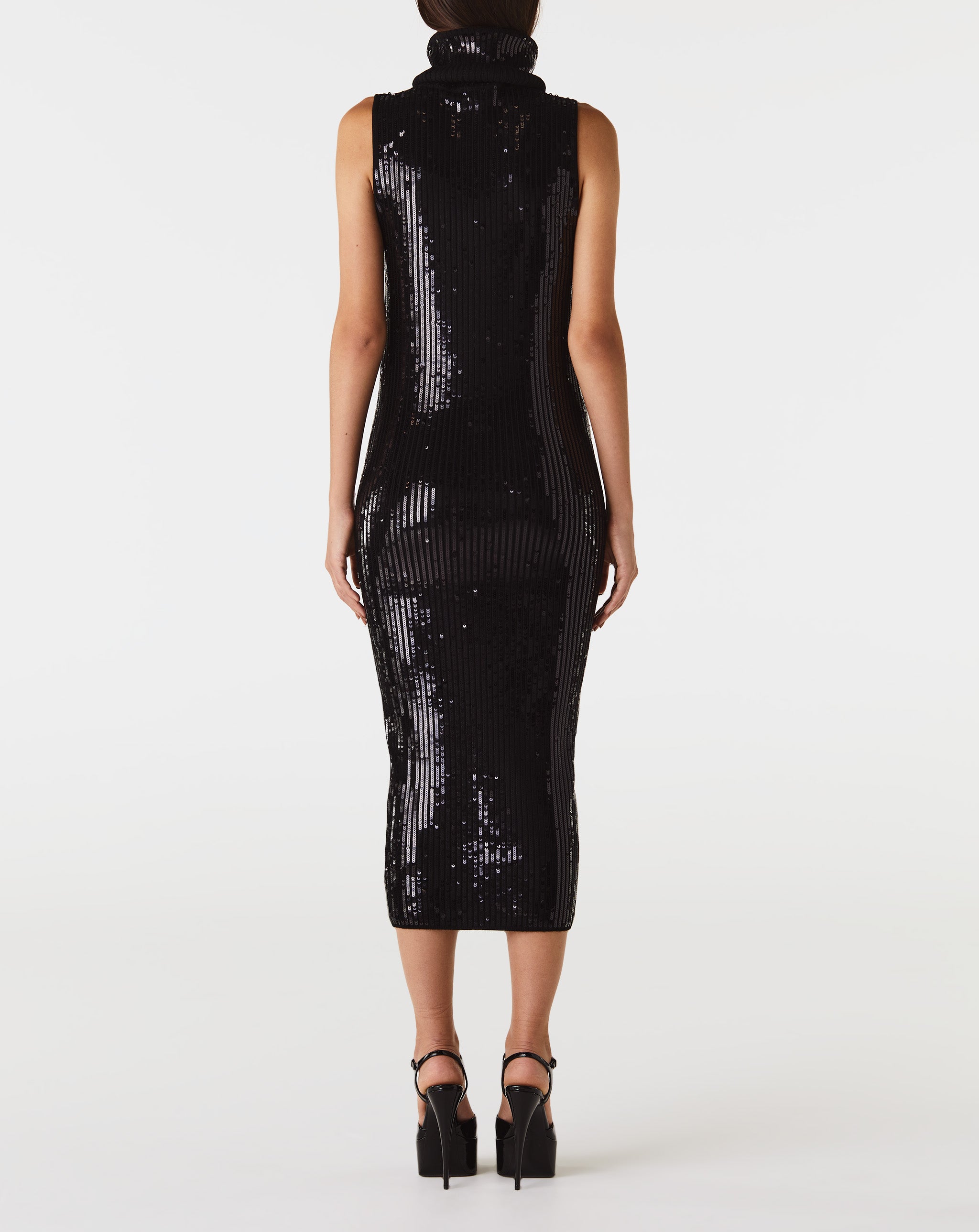 Sequins Knit Sleeveless Dress