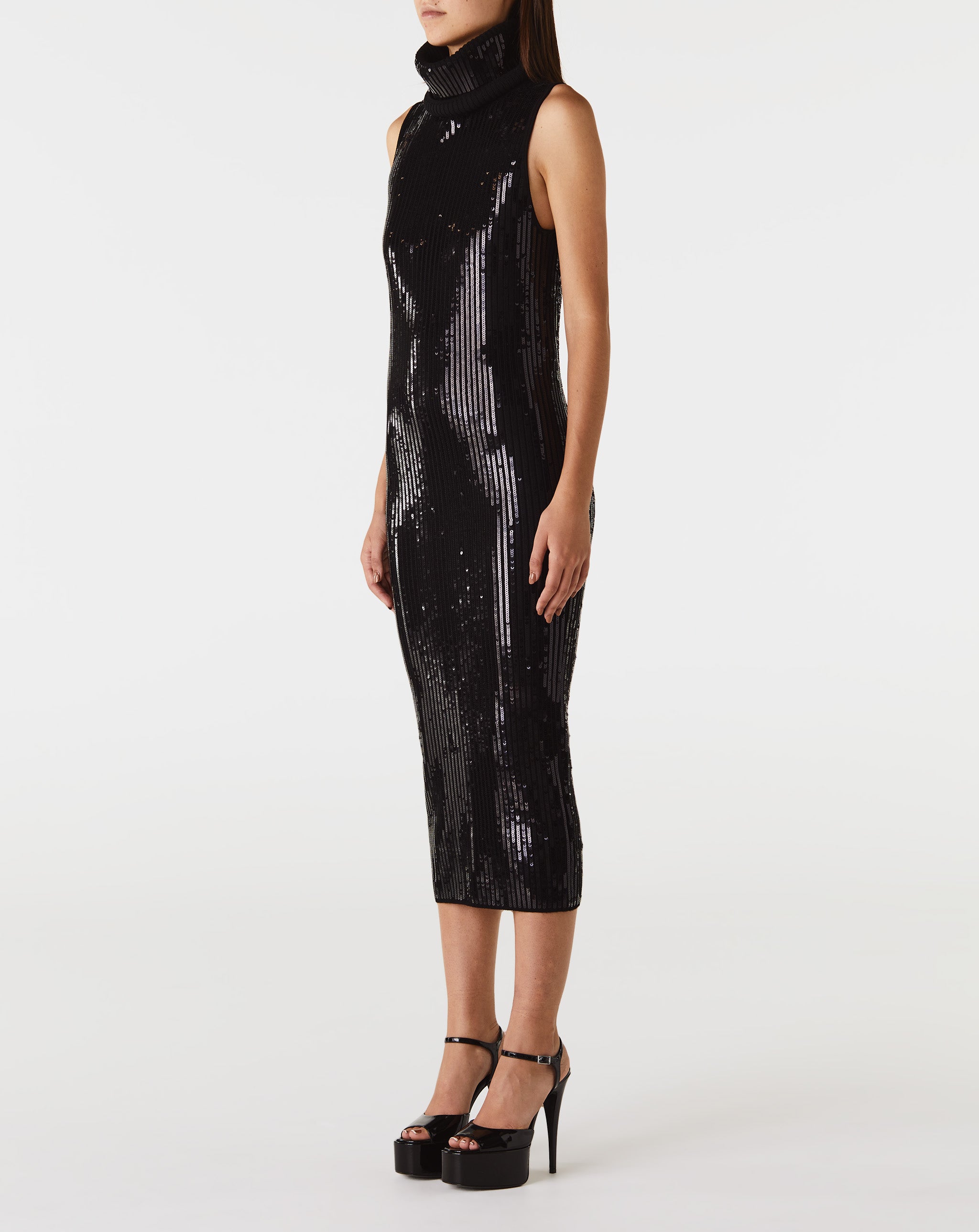 Sequins Knit Sleeveless Dress