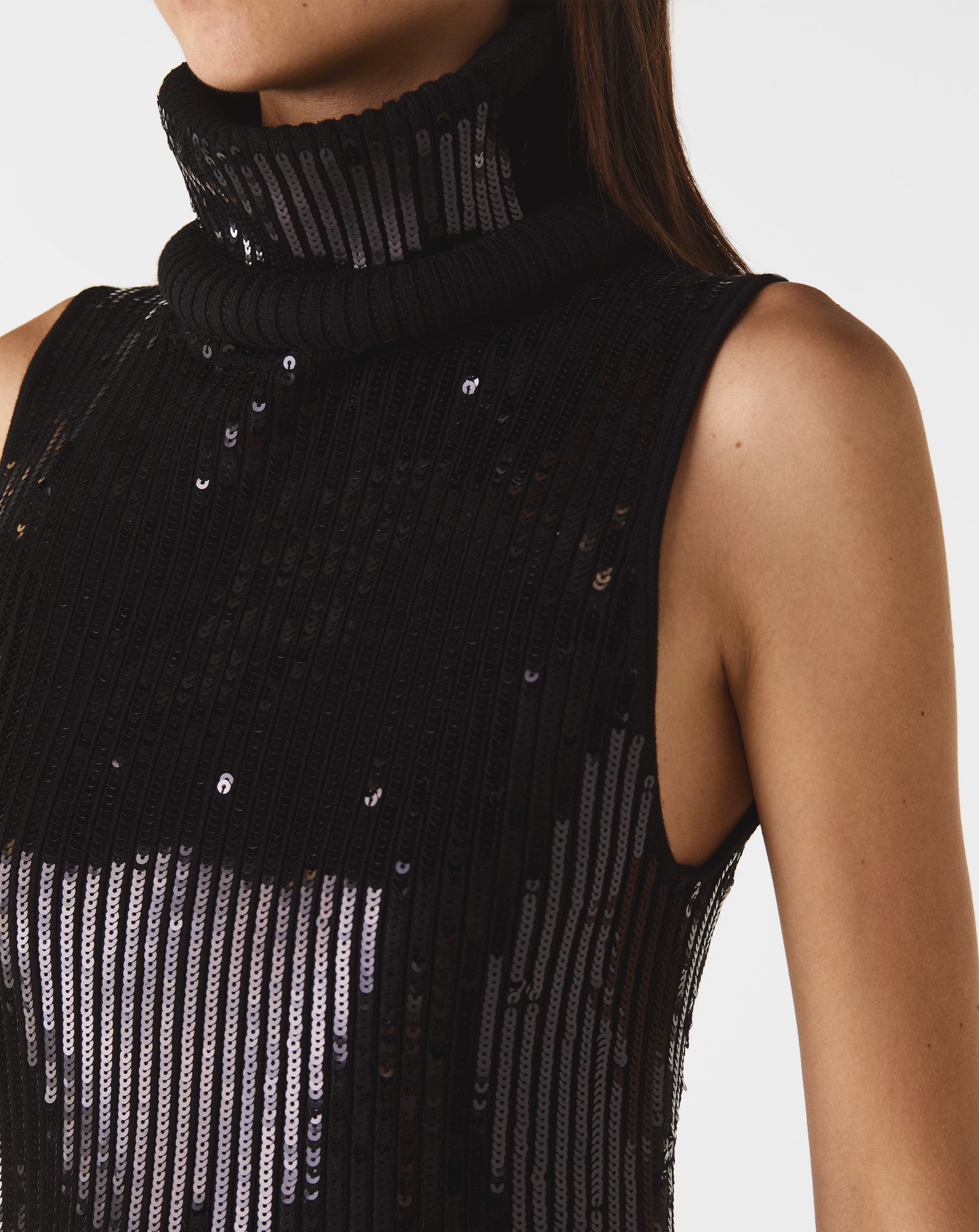 Sequins Knit Sleeveless Dress