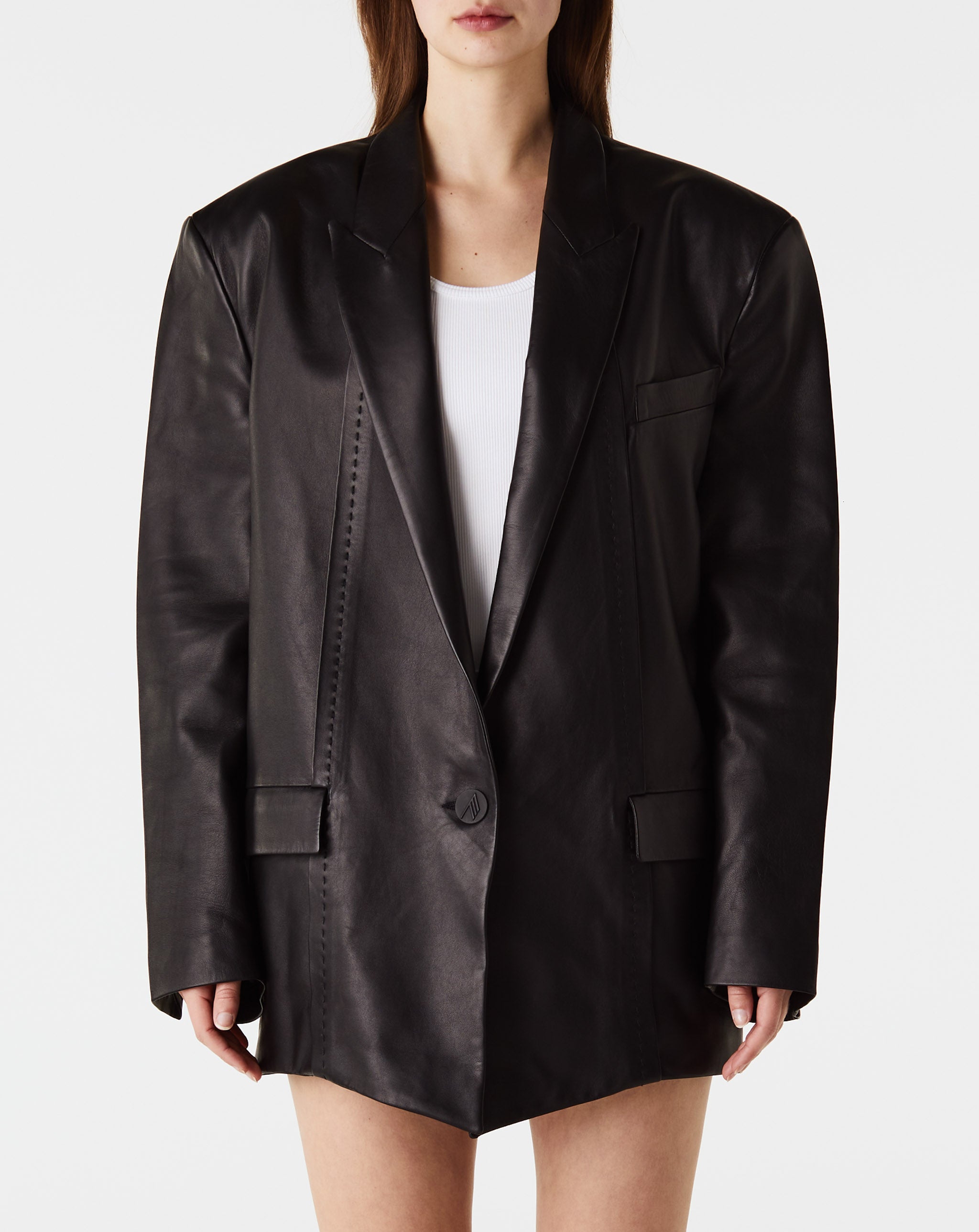 Short Leather Coat