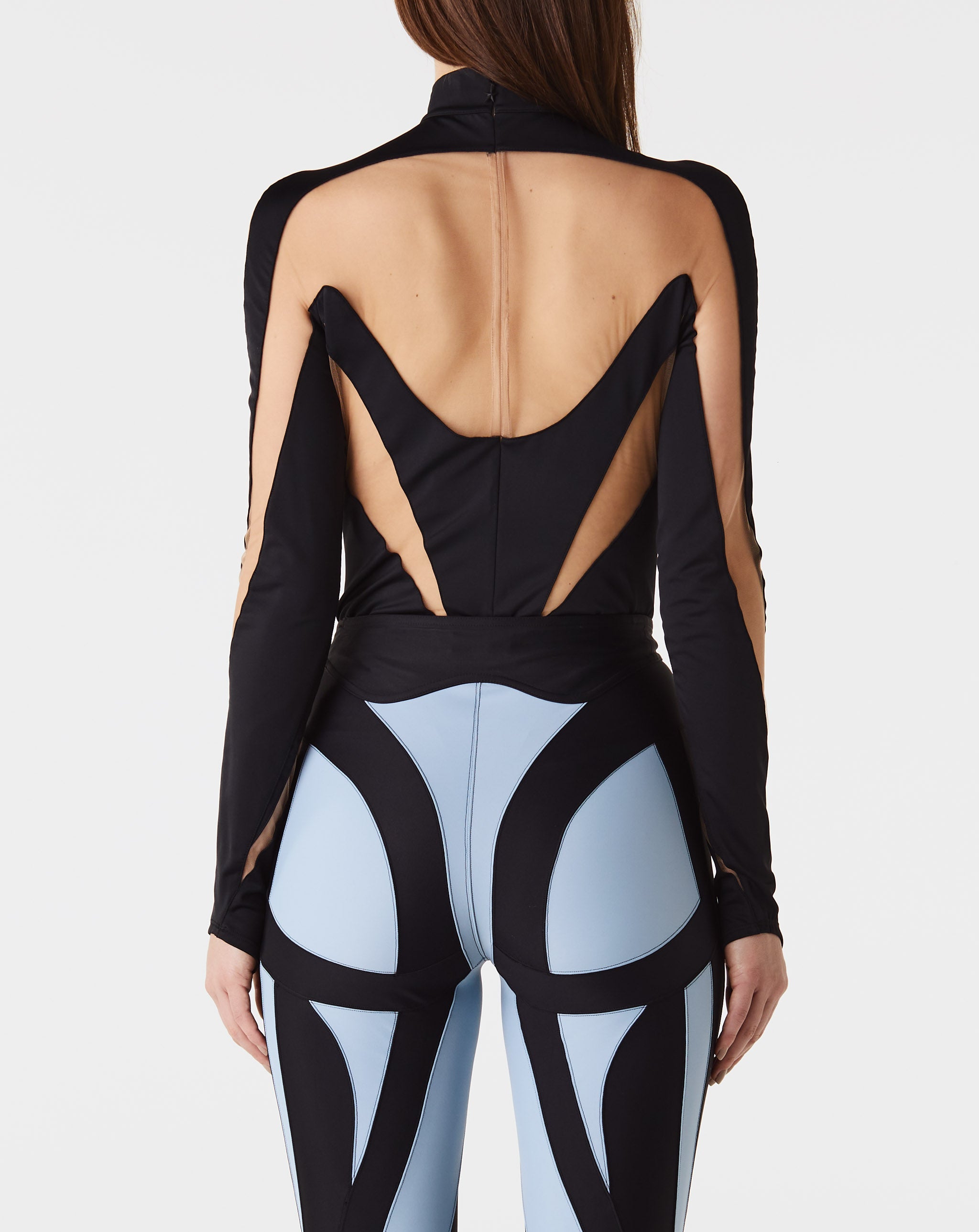 Long Sleeve High Neck Illusion Bodysuit