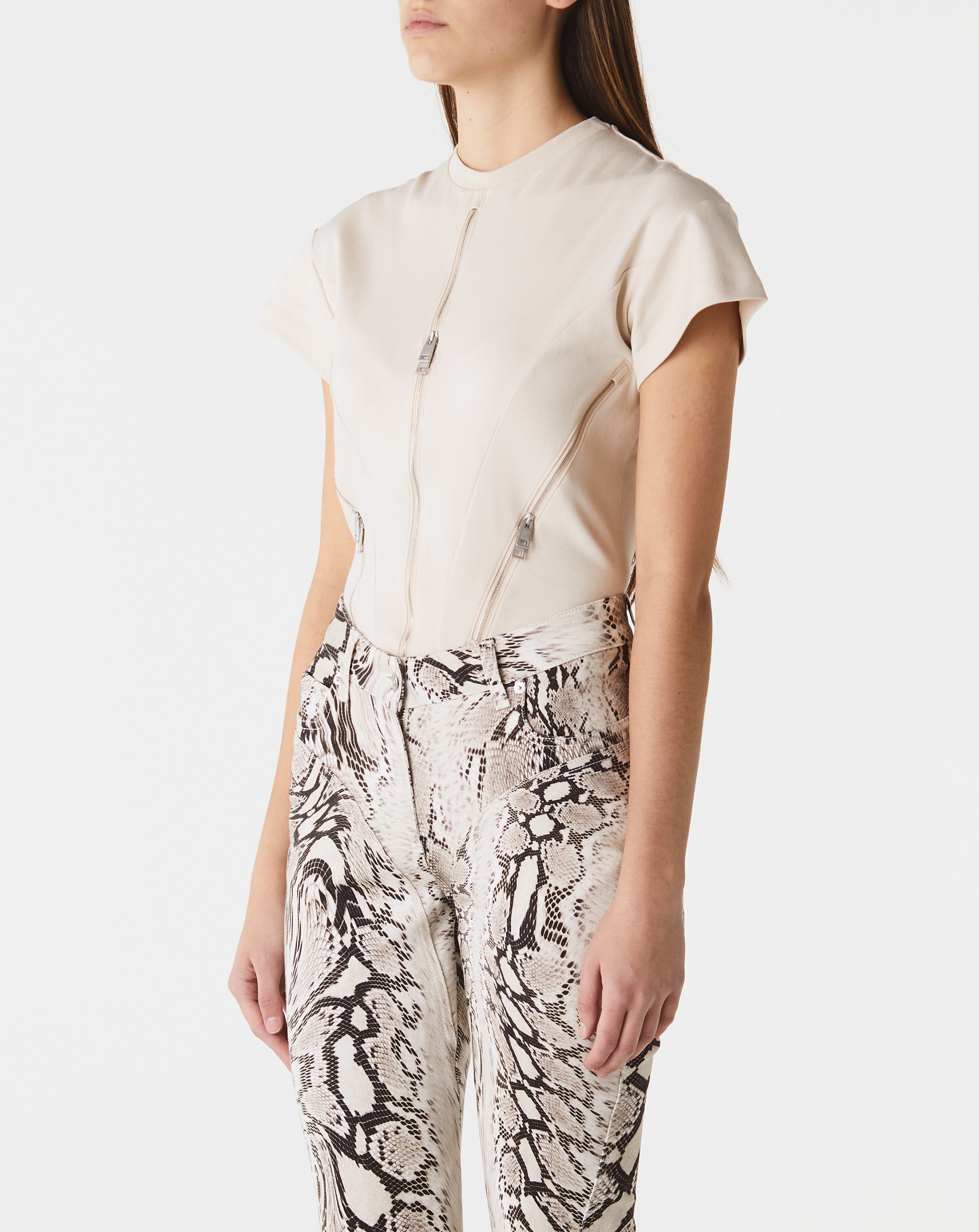 Short Sleeve Zip Bodysuit
