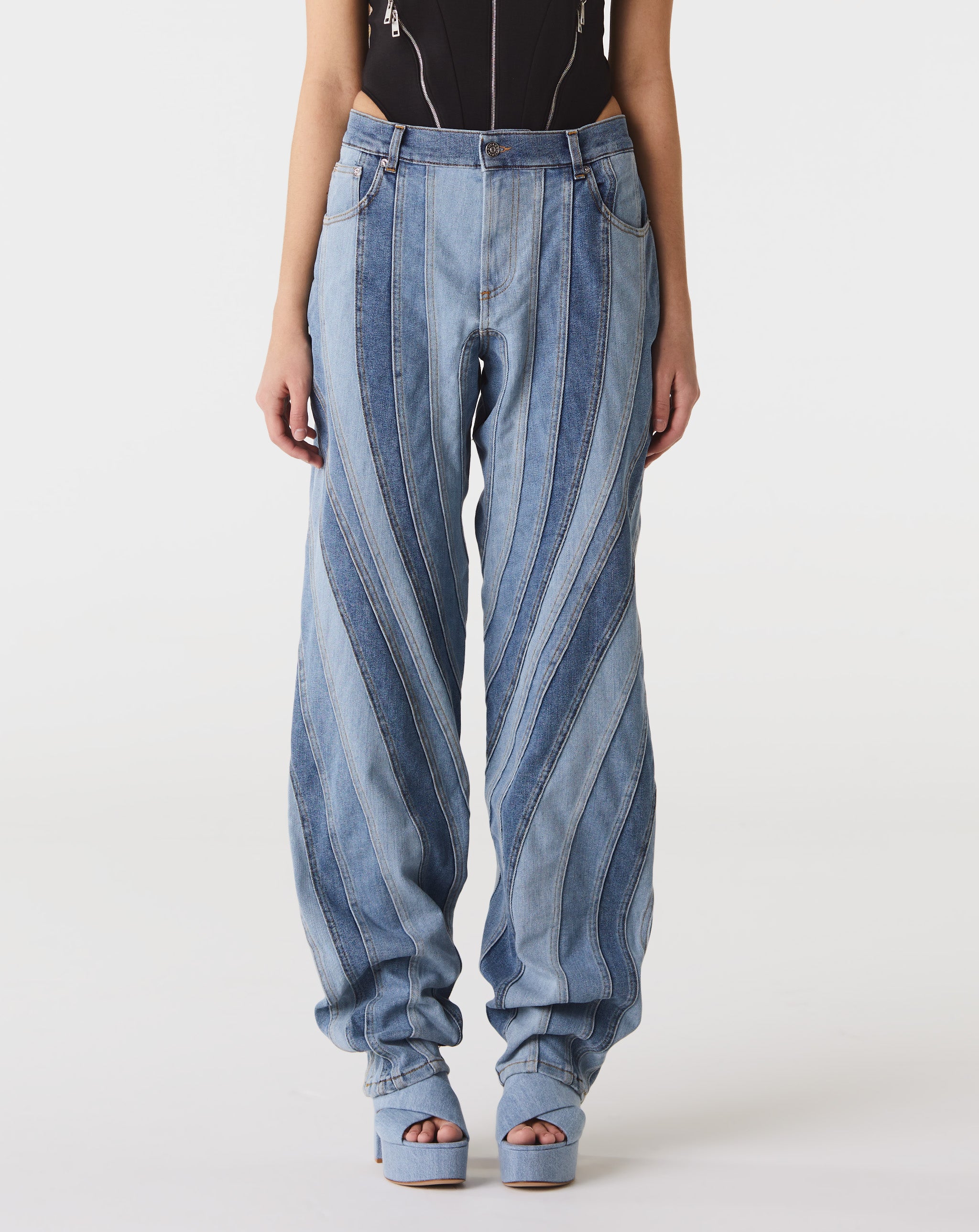 Multi Stripe Denim Jean