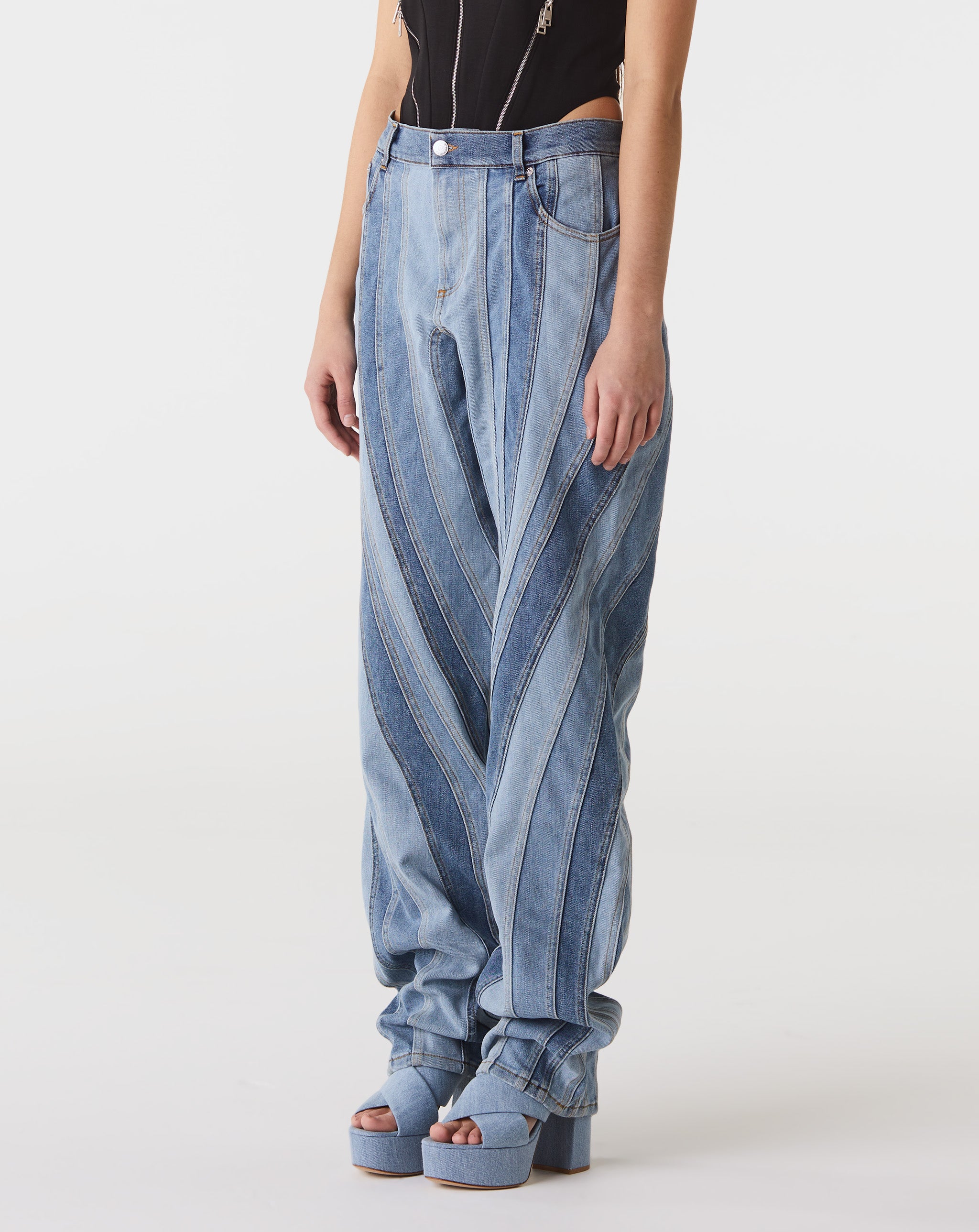 Multi Stripe Denim Jean