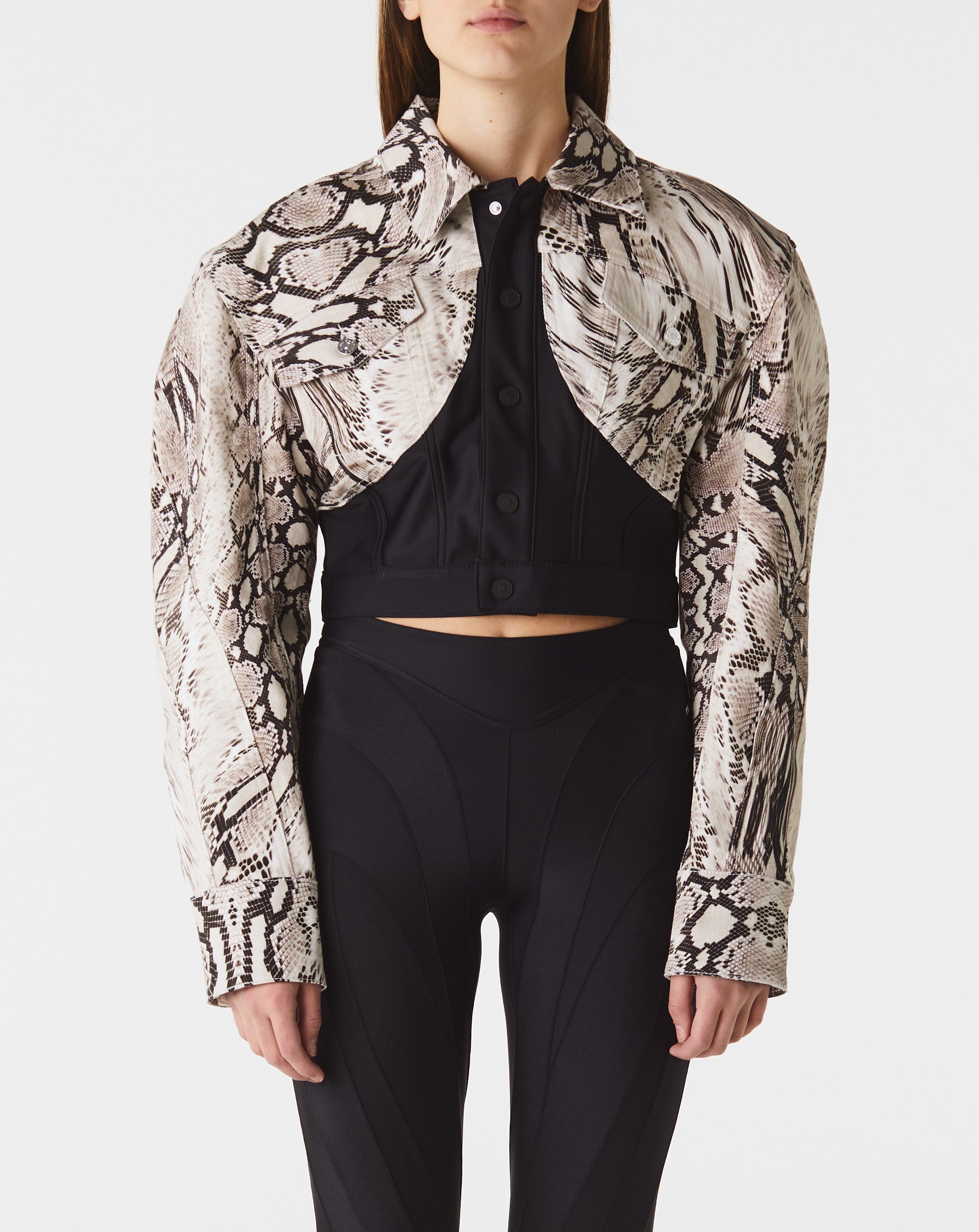 Python Print Denim Jacket