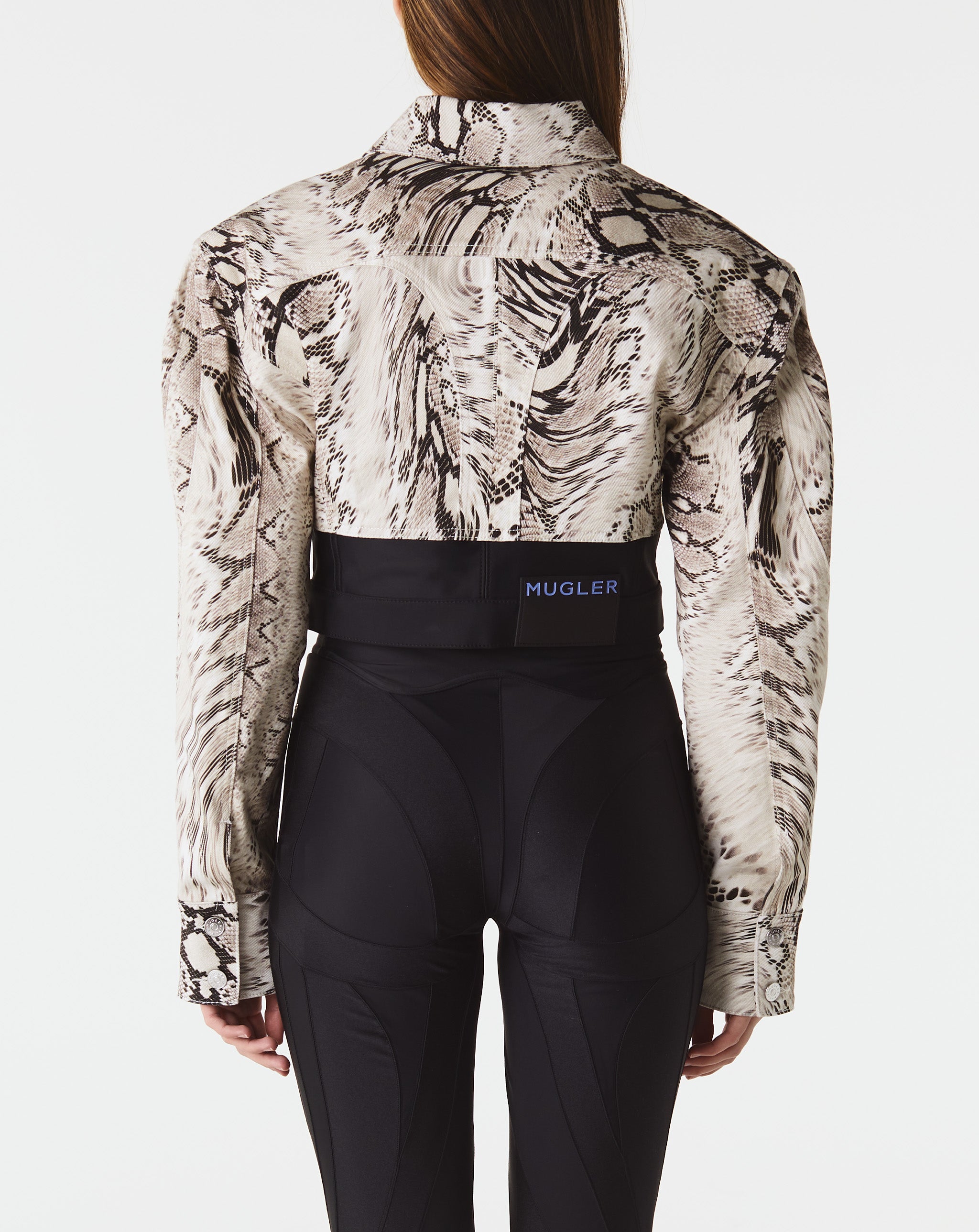 Python Print Denim Jacket