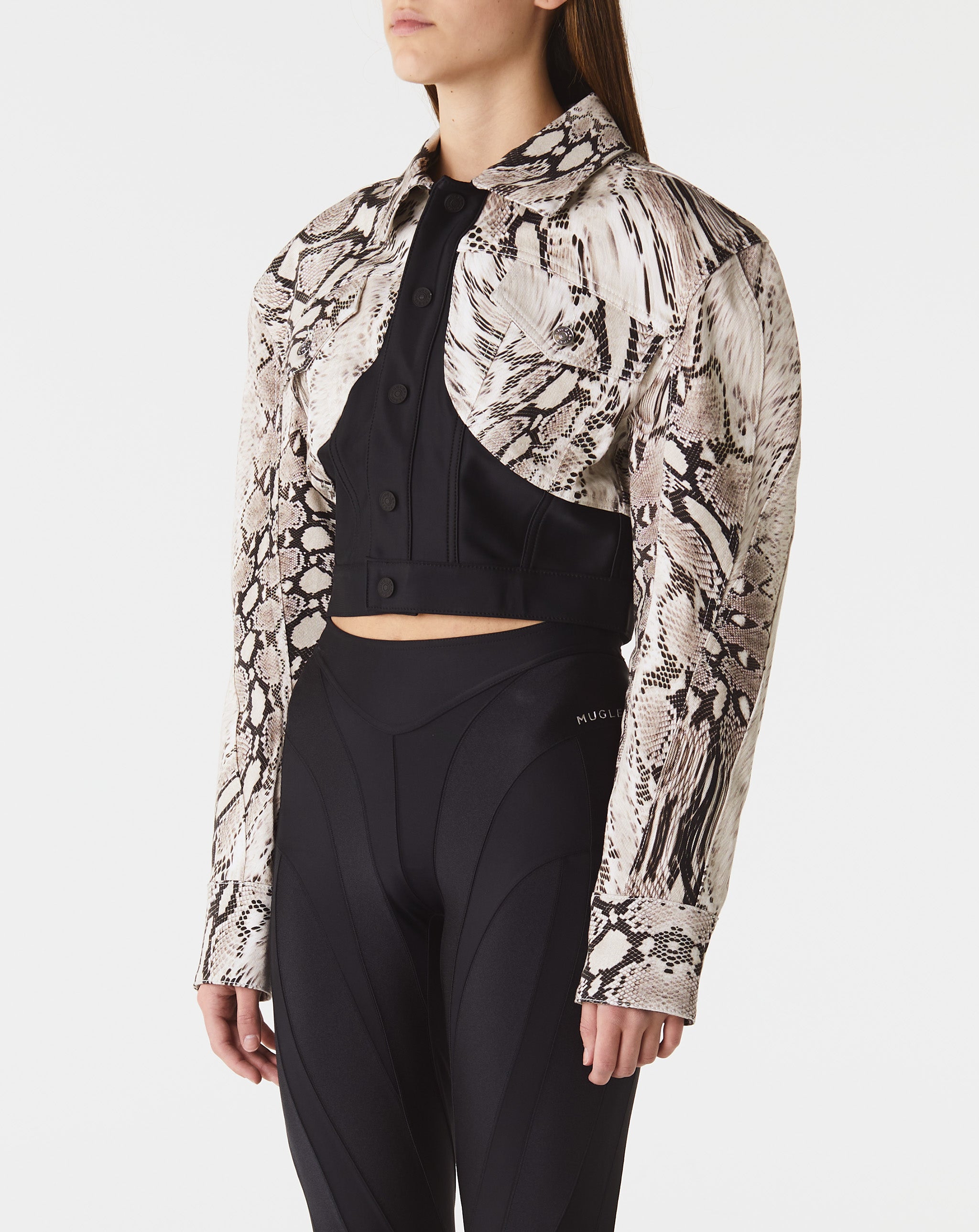Python Print Denim Jacket