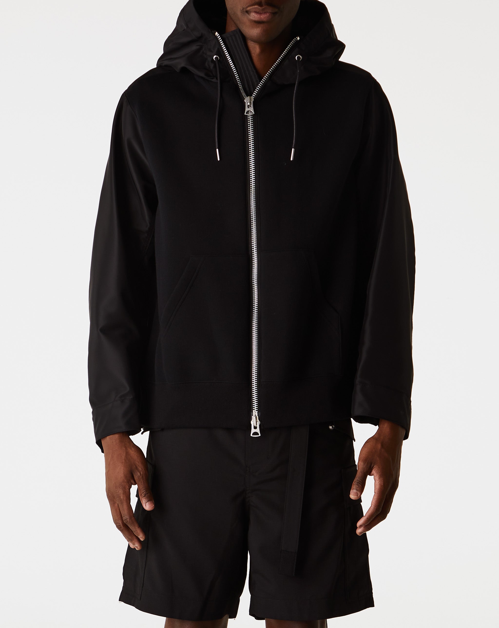 Nylon Twill X Sponge Sweat Hoodie