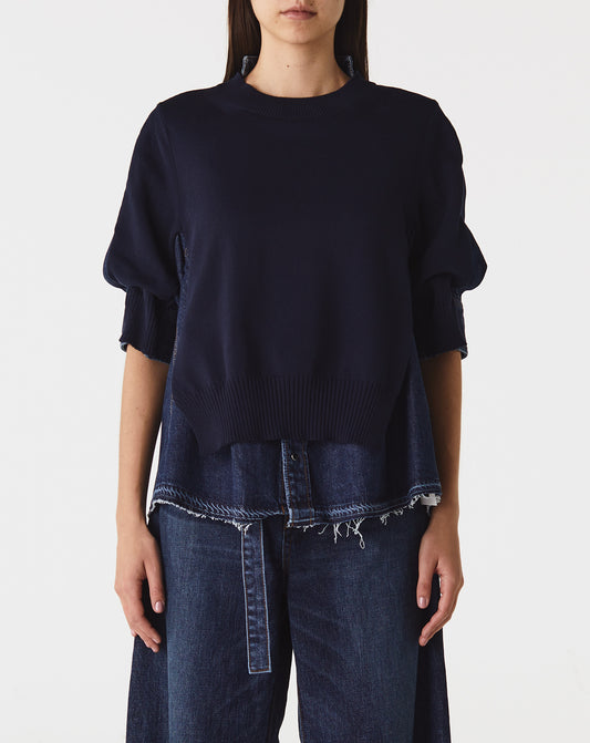 Denim Knit Pullover