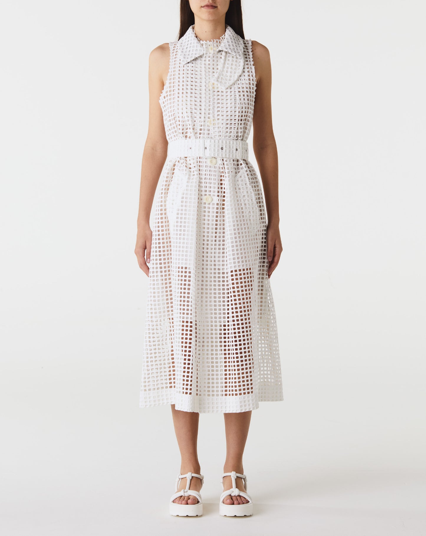 Emb Lace Coat Dress