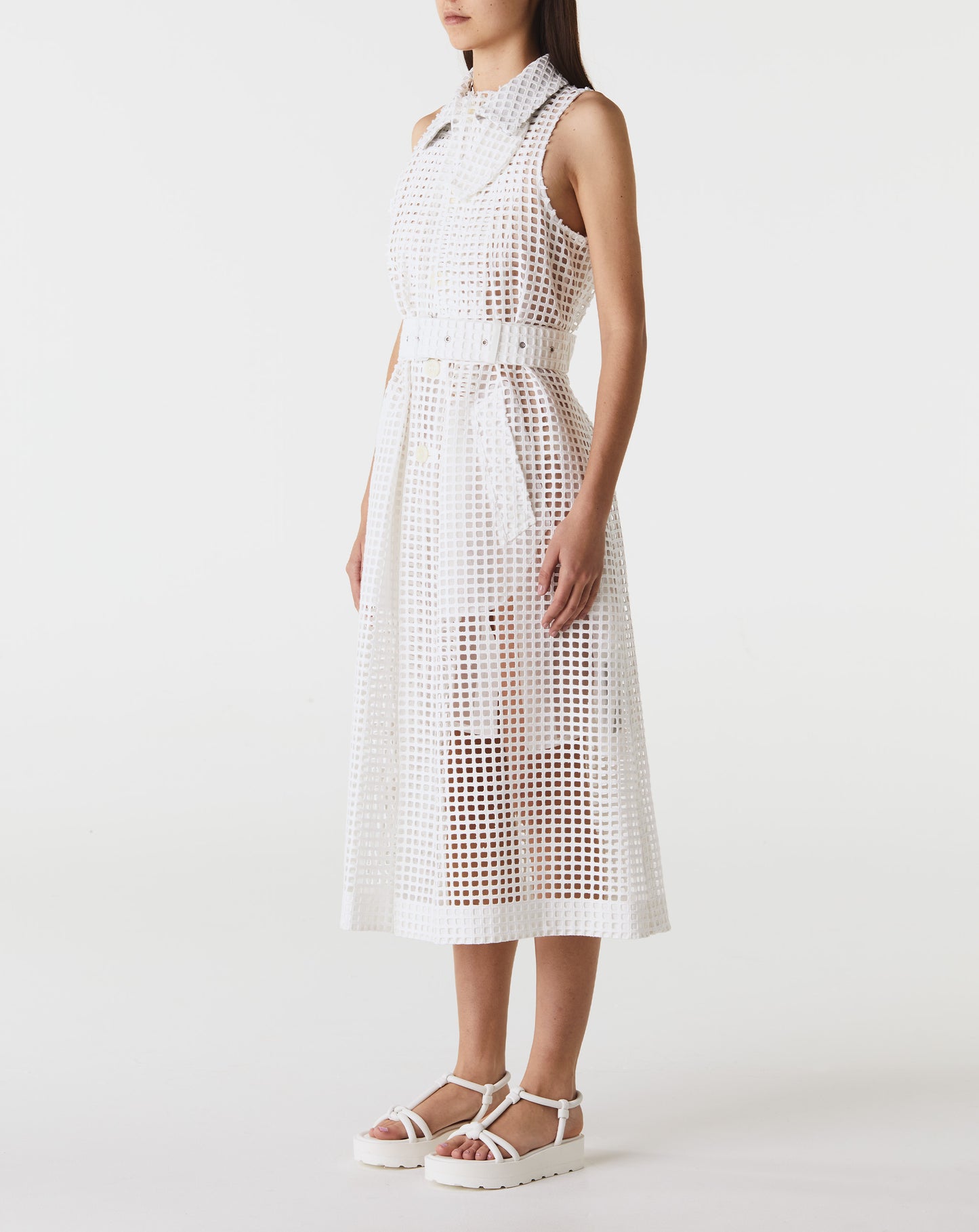 Emb Lace Coat Dress
