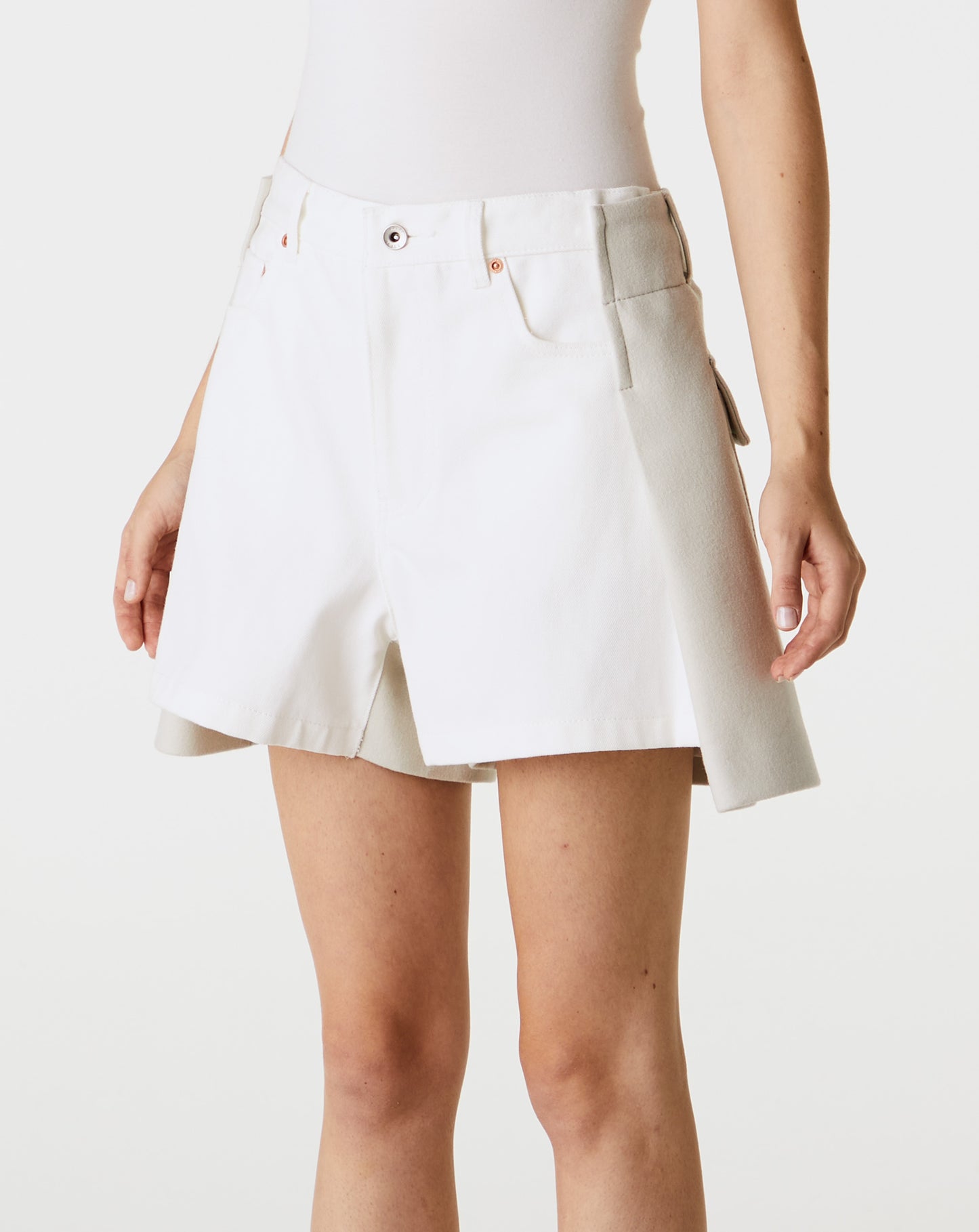 Denim X Wool Melton Shorts