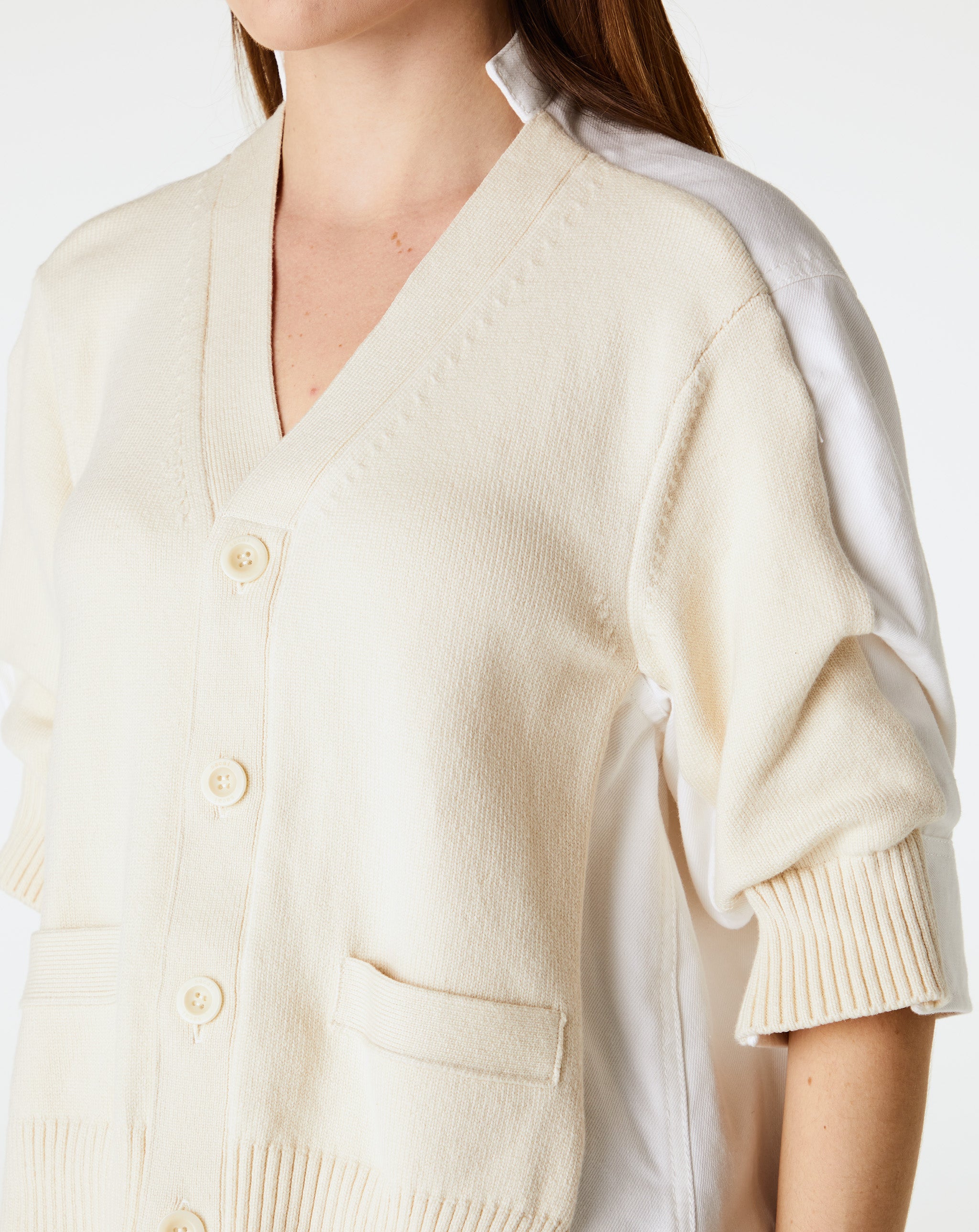 Denim X Knit Cardigan
