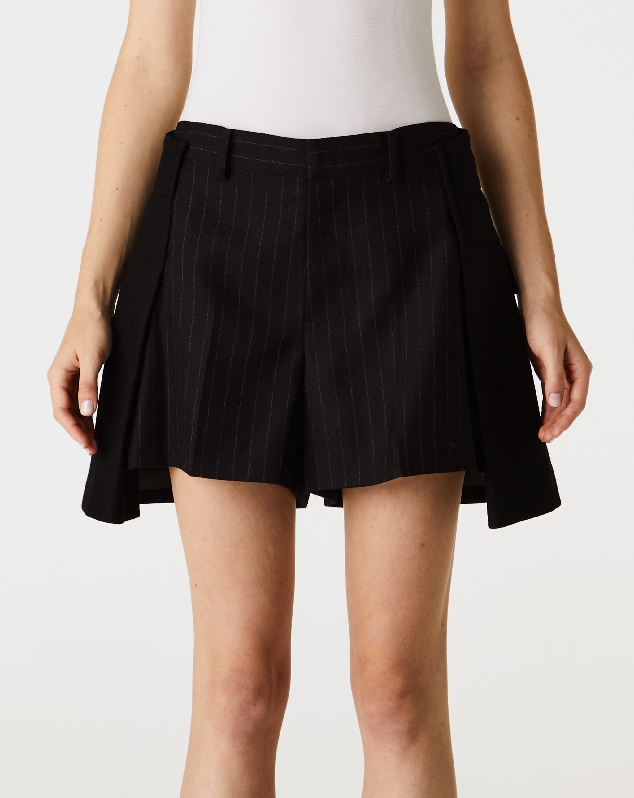 Chalk Stripe X Wool Melton Shorts