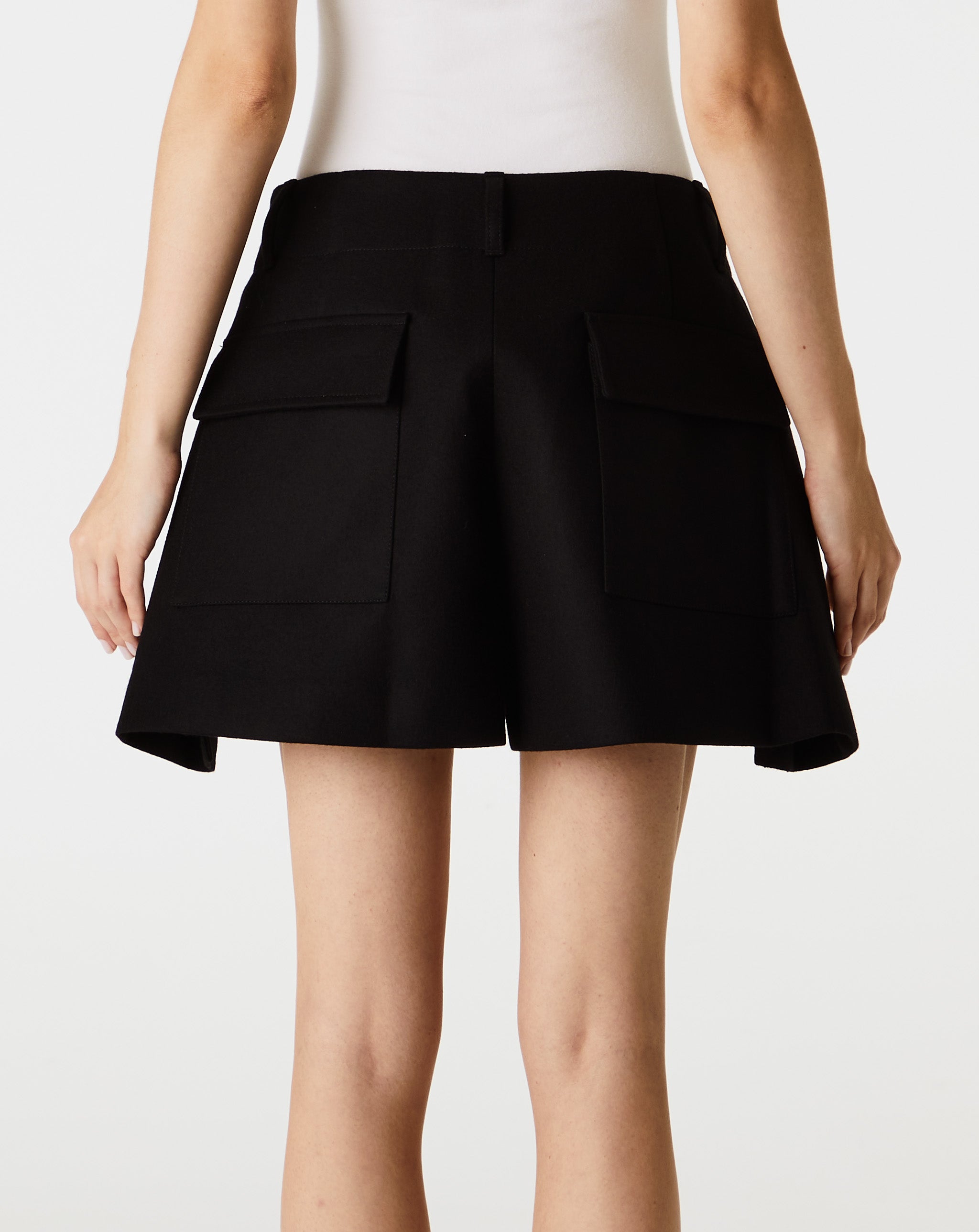 Chalk Stripe X Wool Melton Shorts