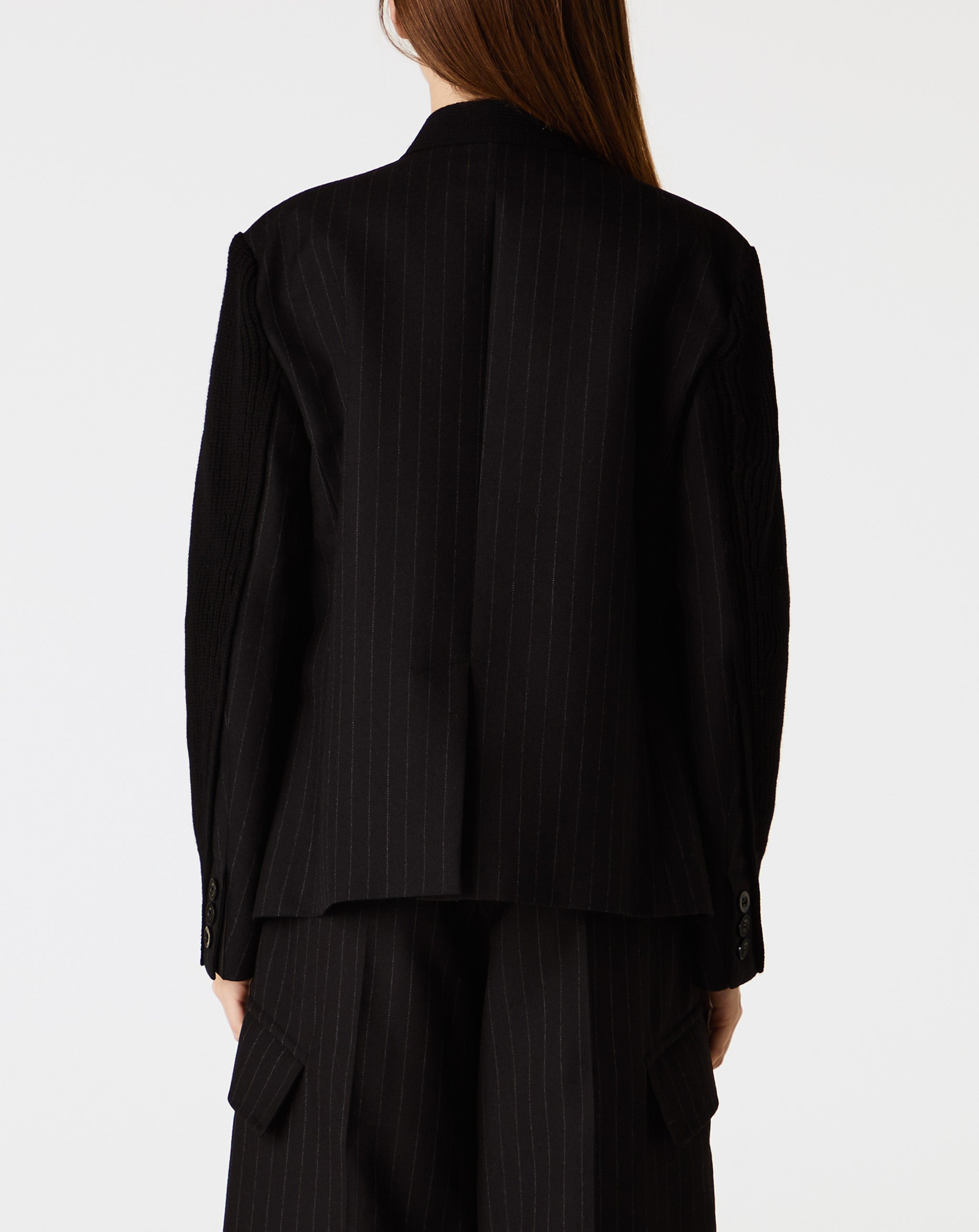 Chalk Stripe X Knit Cardigan