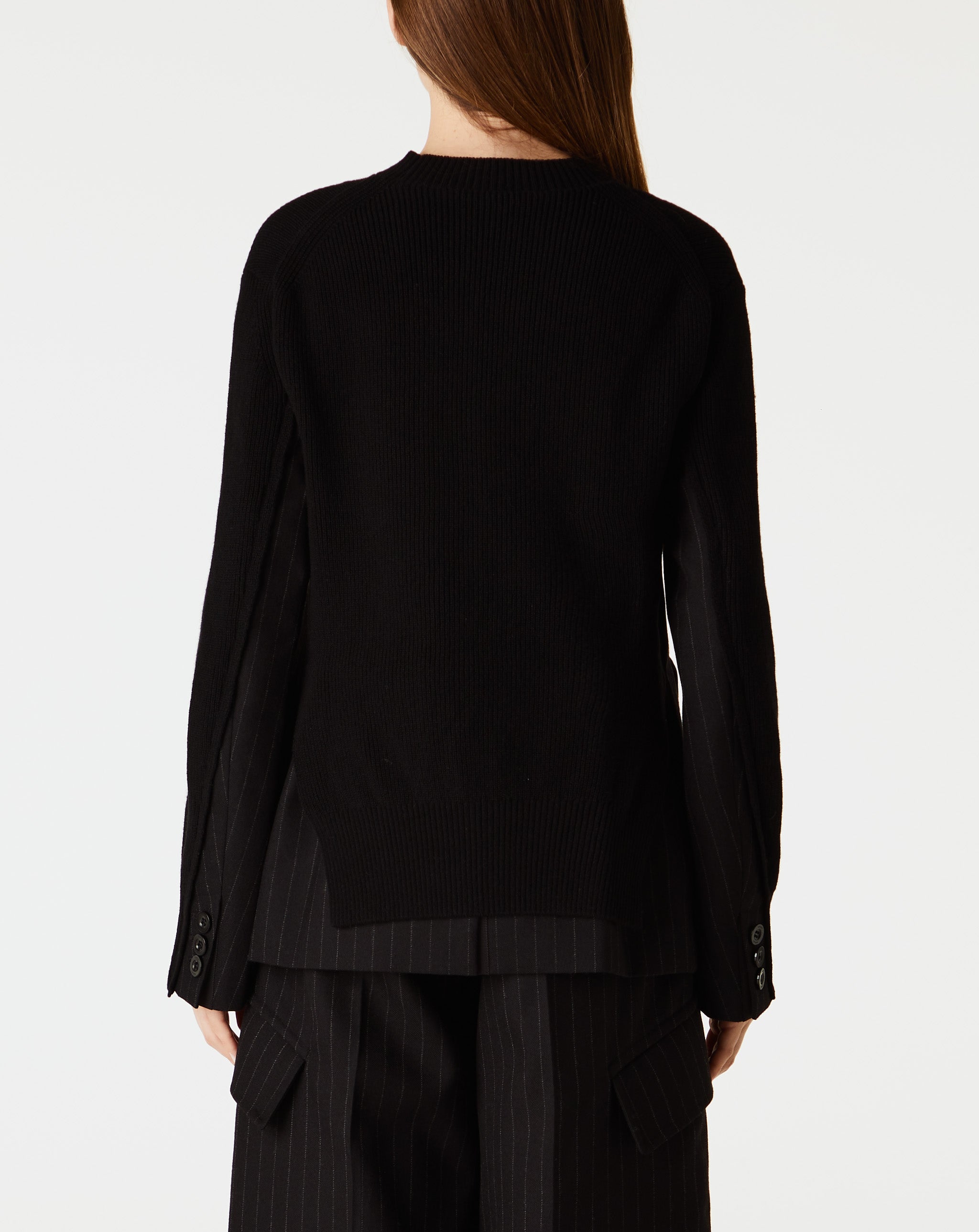 Chalk Stripe X Knit Pullover
