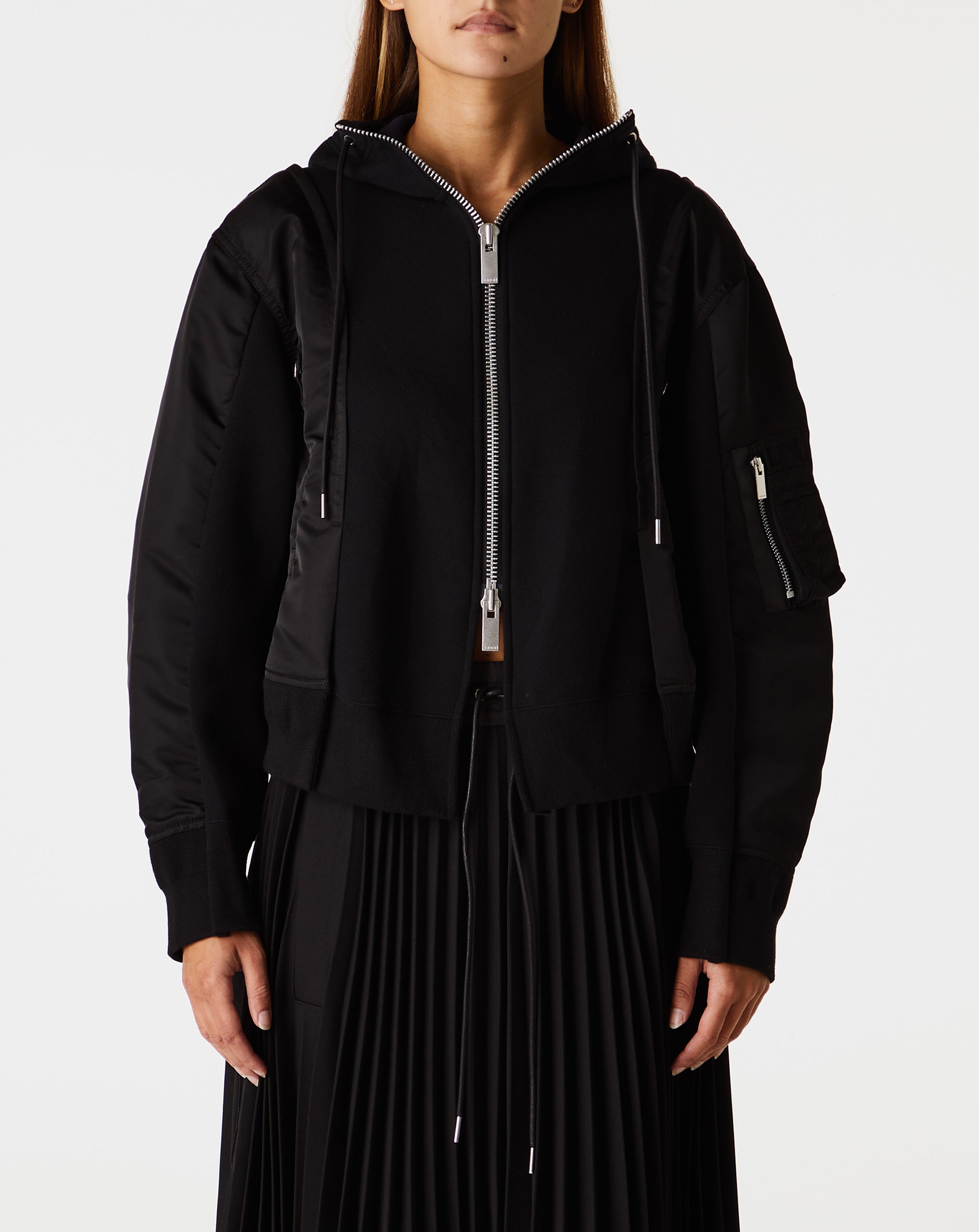 Nylon Twill X Sponge Sweat Hoodie