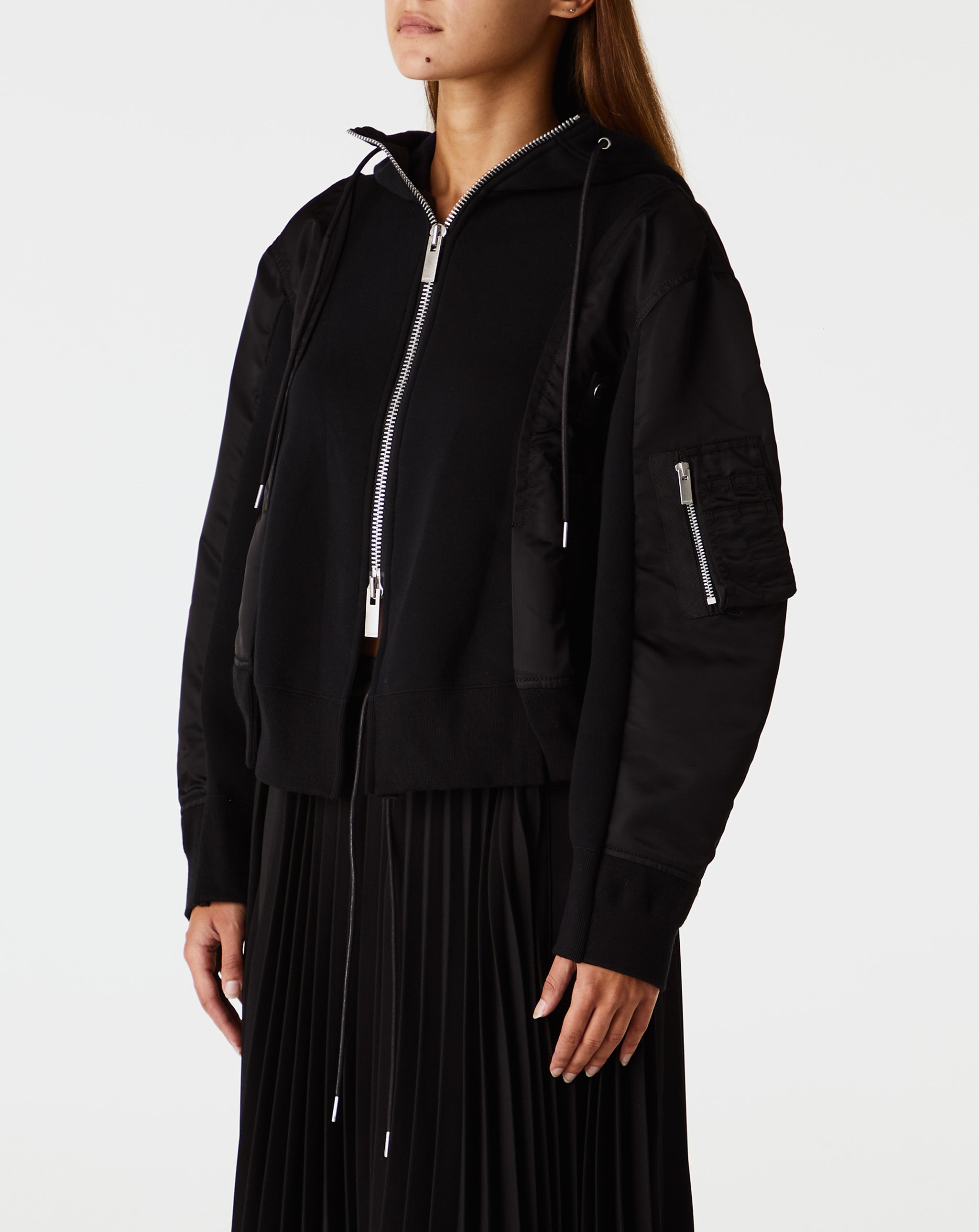 Nylon Twill X Sponge Sweat Hoodie