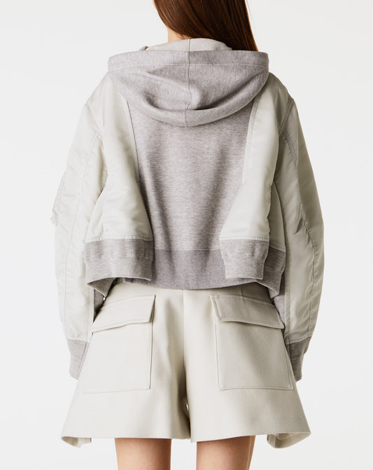 Nylon Twill X Sponge Sweat Hoodie