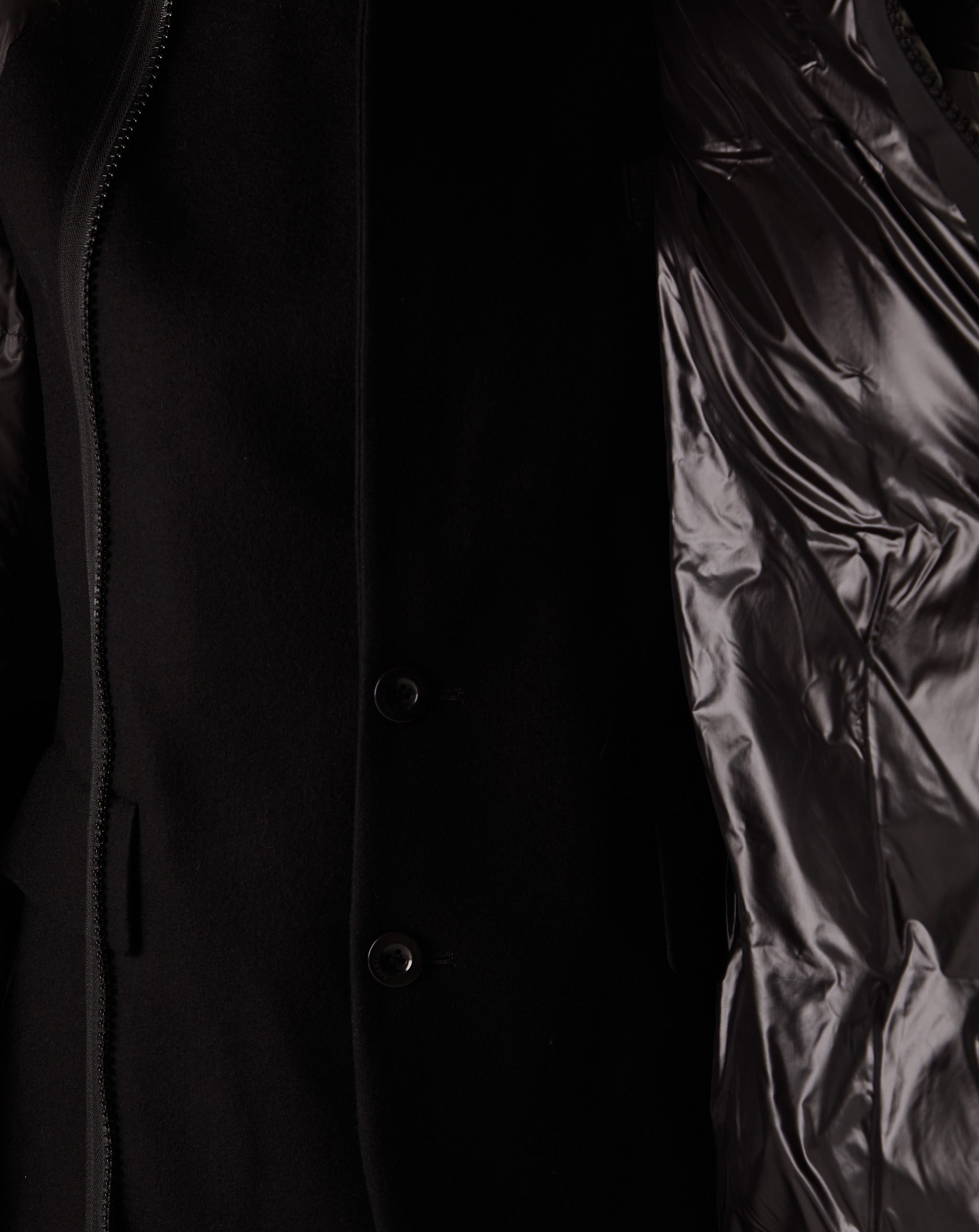 Wool Melton X Padded Jacket
