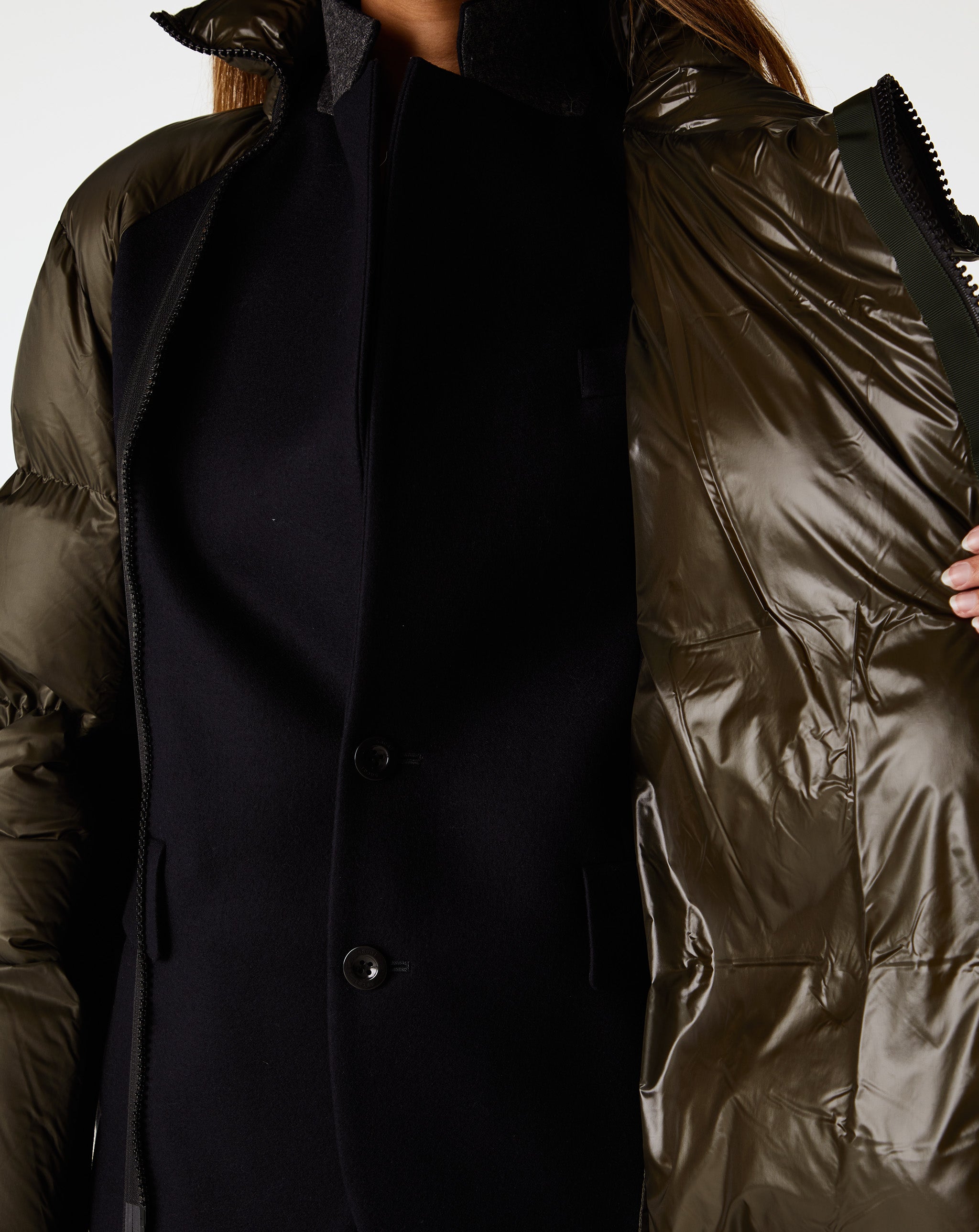 Wool Melton X Padded Jacket